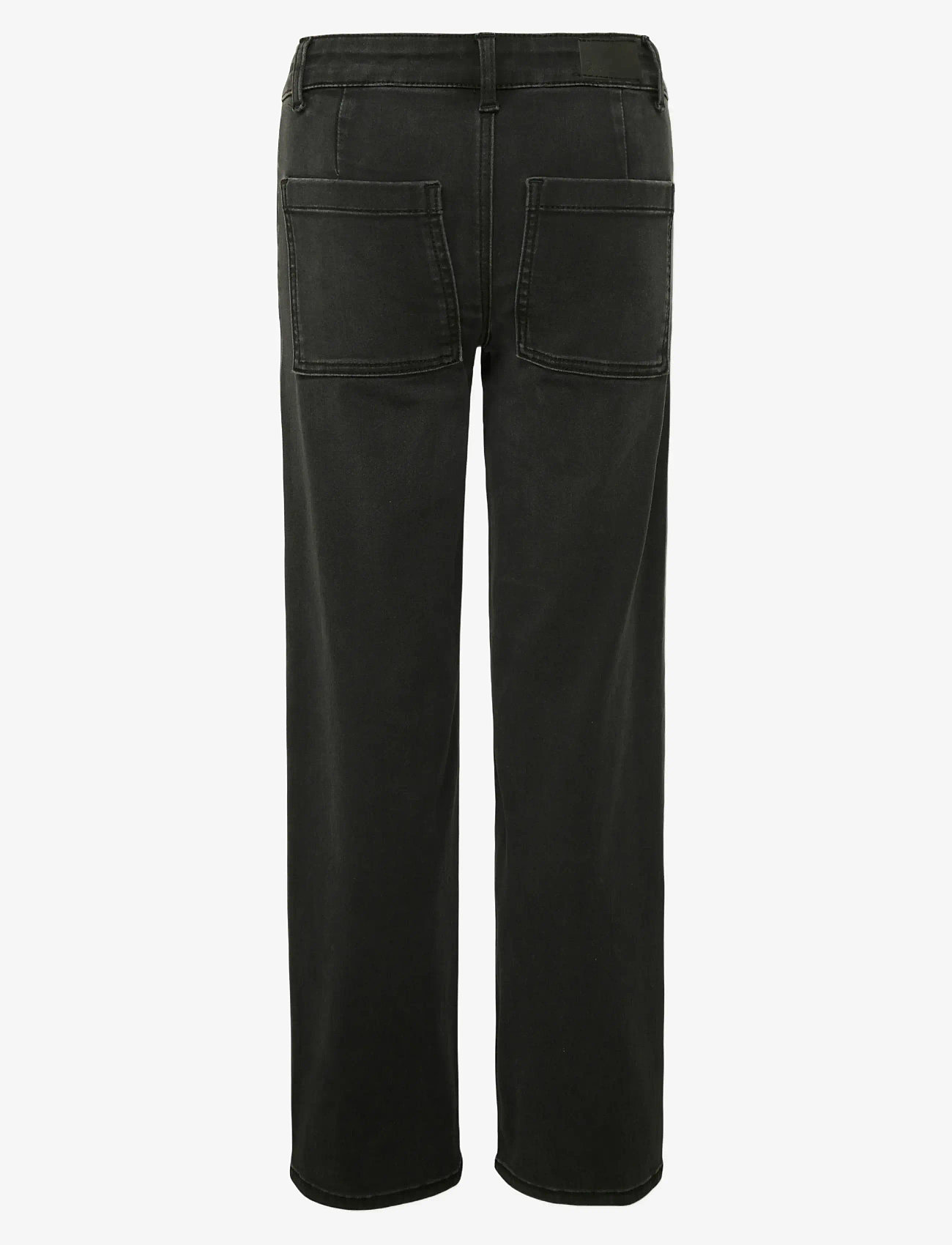 Kids Only - KOGSYLVIE CLEAN WIDE LEG WB DNM PIM - brede jeans - washed black - 1