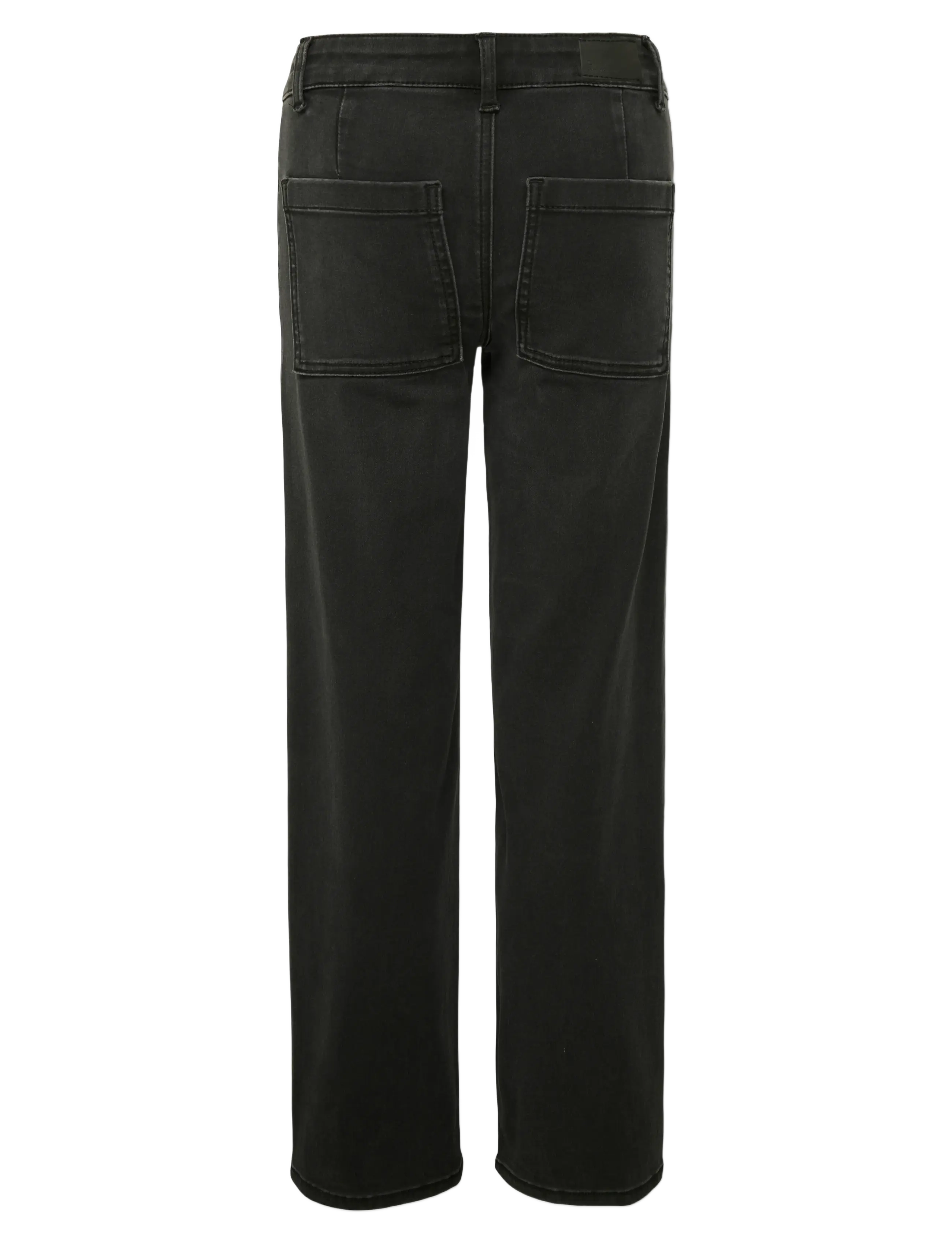 Kids Only - KOGSYLVIE CLEAN WIDE LEG WB DNM PIM - pantalons larges - washed black - 1