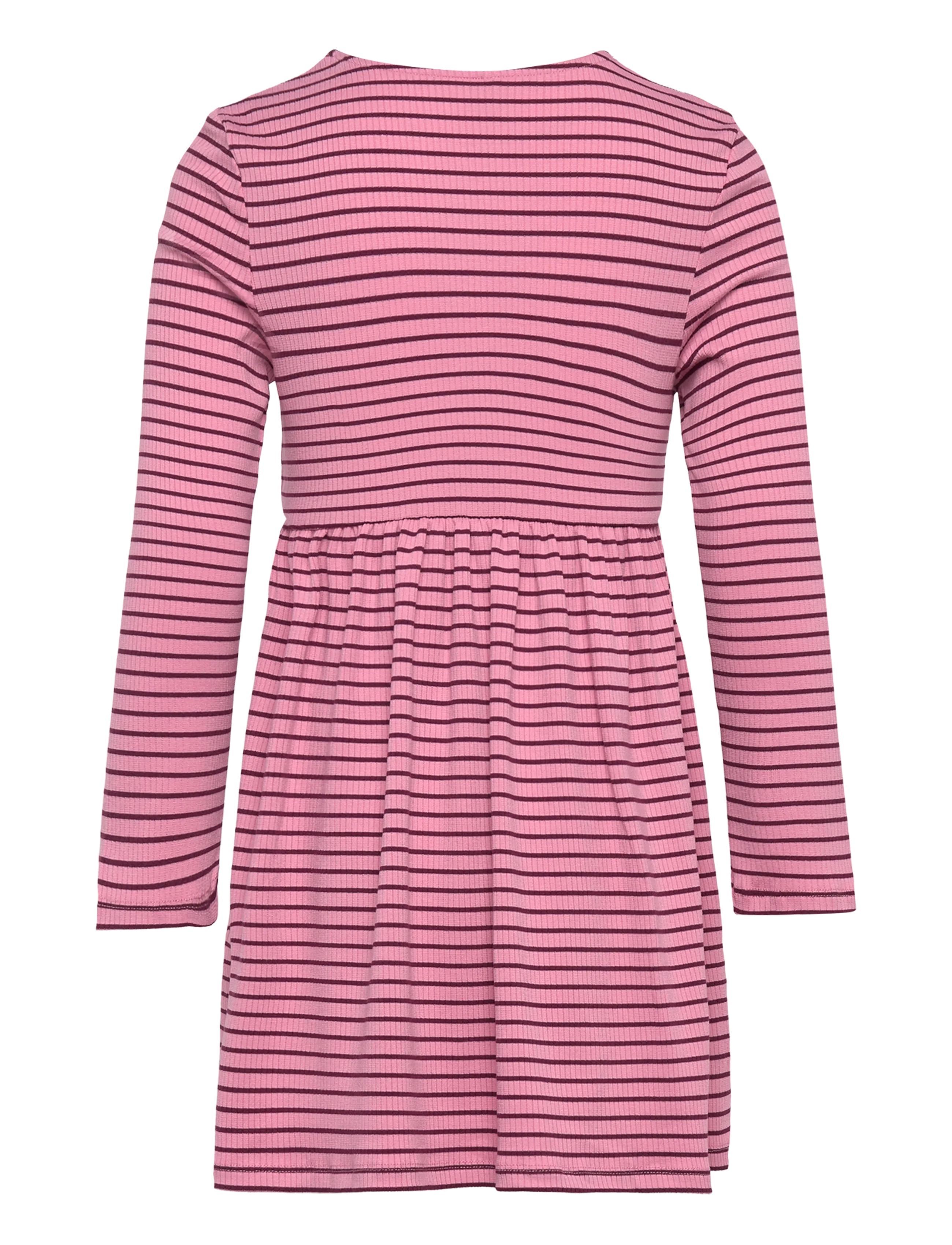 Kids Only - KMGMAUDE LIFE STRIPE LS O-NECK DRESS JRS - langærmede hverdagskjoler - sea pink - 1