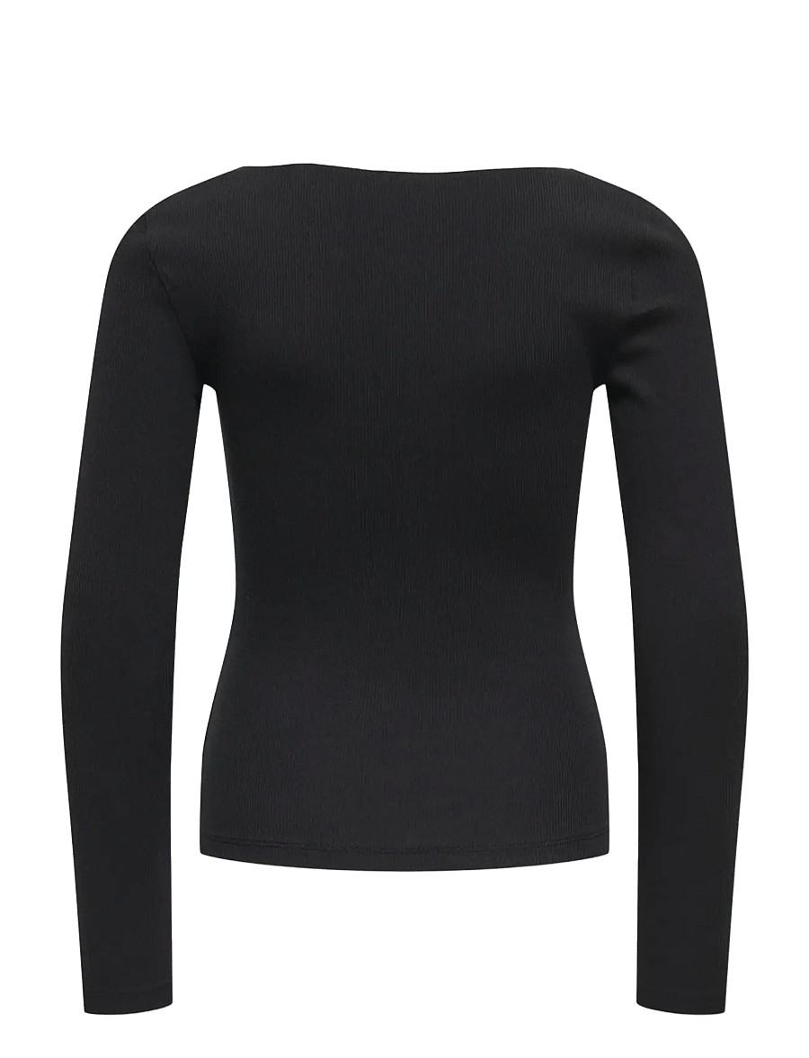 Kids Only - KOGSOFIA L/S BOW TOP JRS - langärmelig - black - 1