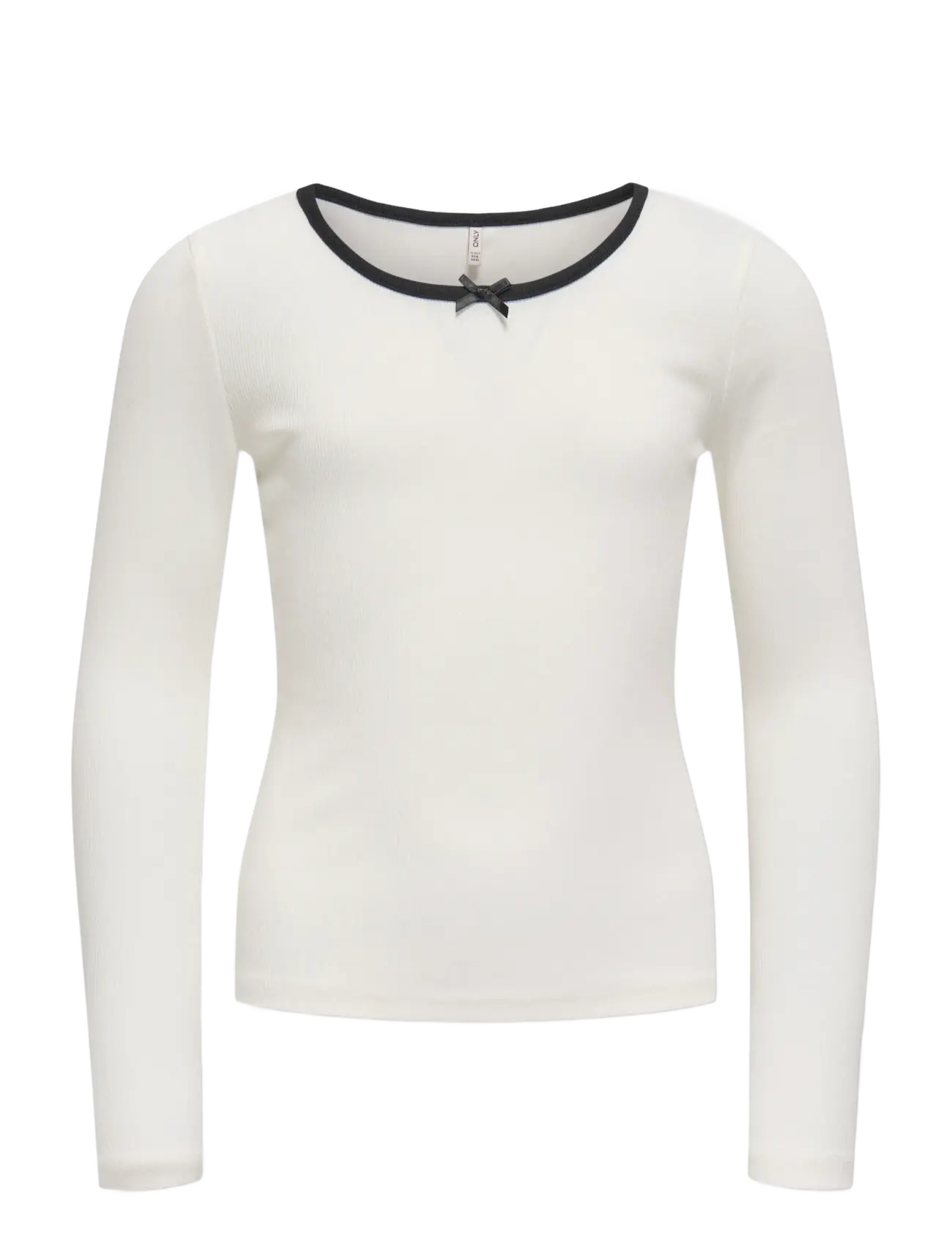 Kids Only KOGSOFIA L/S BOW TOP JRS - Oberteile - CLOUD DANCER / white