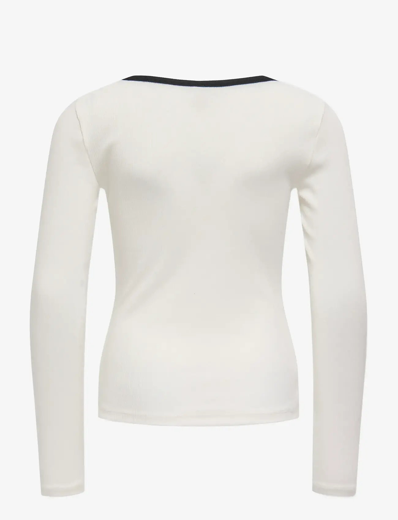 Kids Only - KOGSOFIA L/S BOW TOP JRS - langærmede t-shirts - cloud dancer - 2