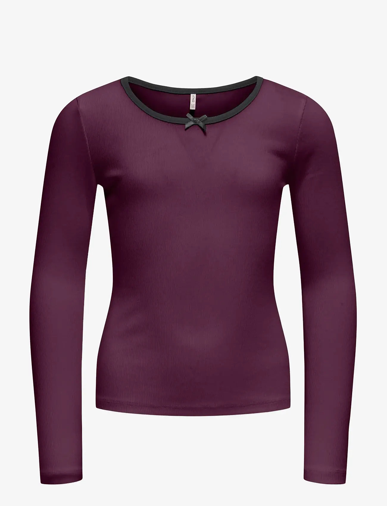 Kids Only - KOGSOFIA L/S BOW TOP JRS - efterårstøj - mauve wine - 0