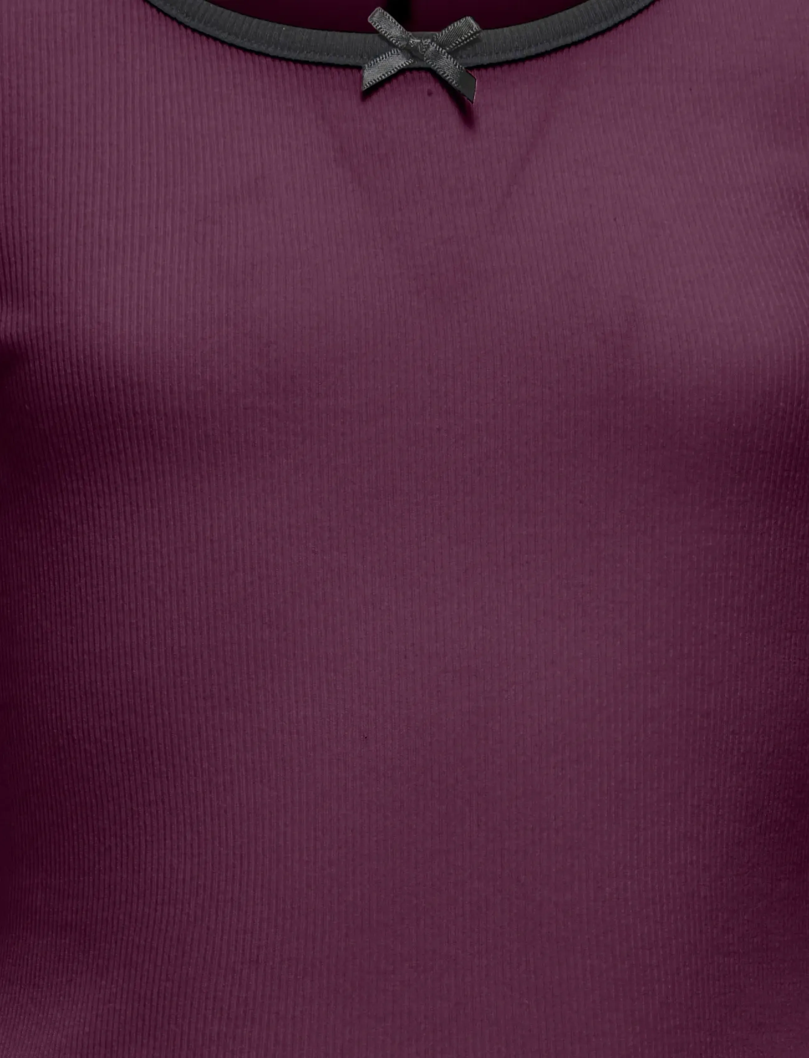 Kids Only - KOGSOFIA L/S BOW TOP JRS - t-shirts - mauve wine - 2