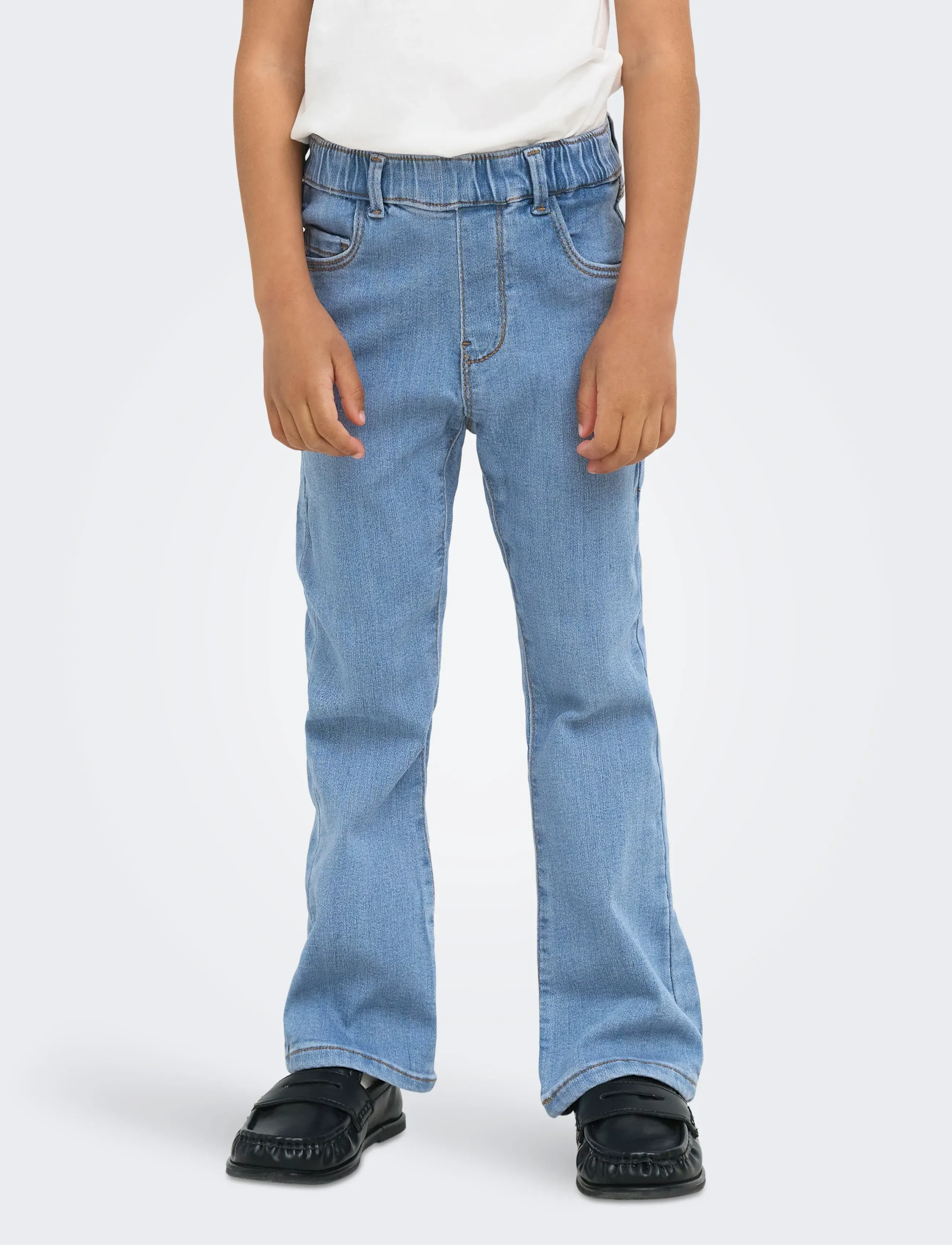 Kids Only KMGRAIN FLARED ELAST JEANS DNM NOOS - Underdele - MEDIUM BLUE DENIM / blue