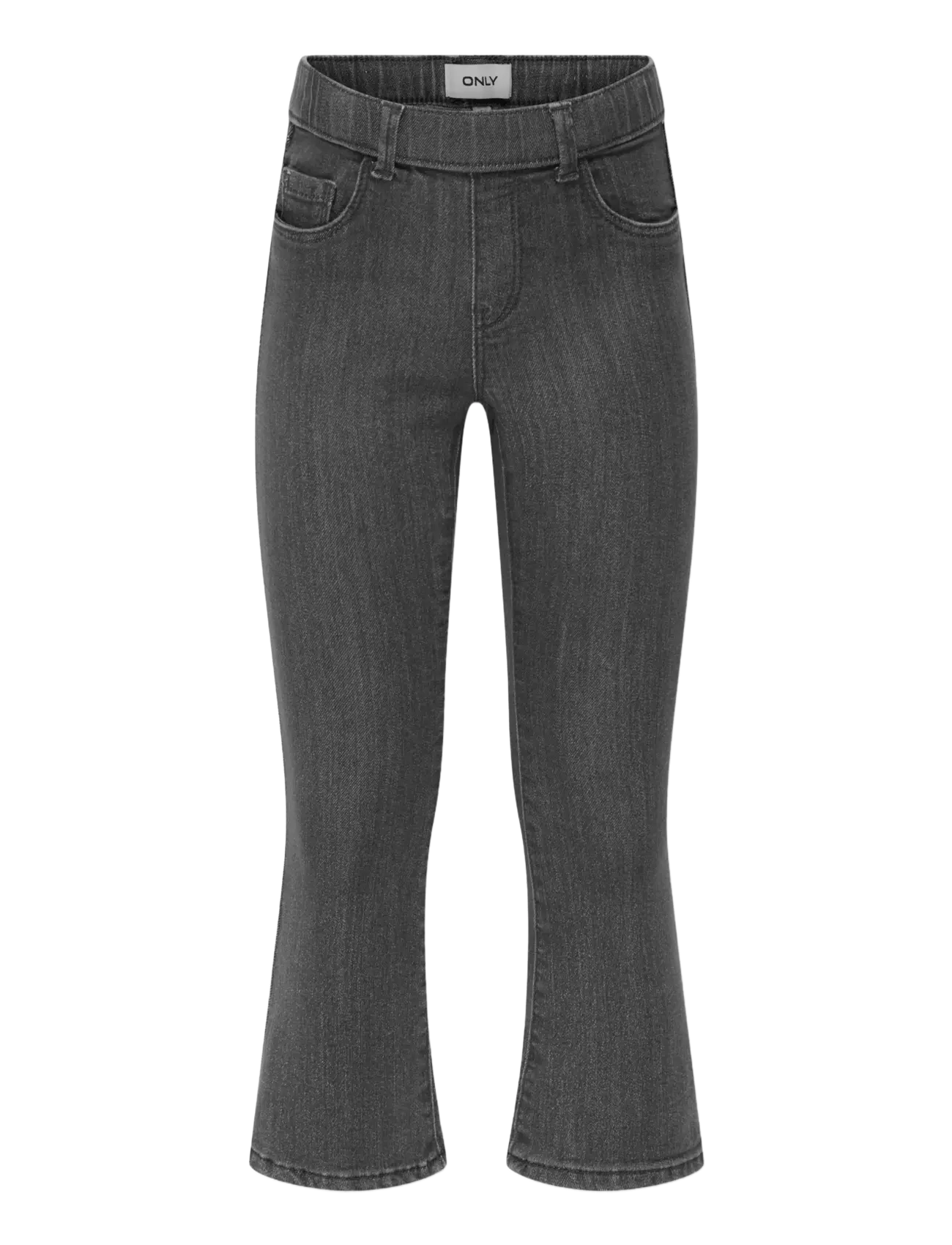 Kids Only KMGRAIN FLARED ELAST JEANS DNM NOOS - Riided - MEDIUM GREY DENIM / grey
