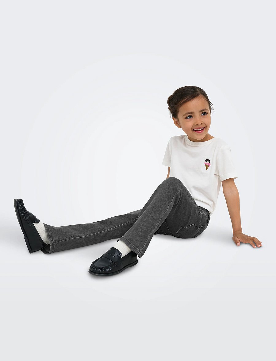 Kids Only - KMGRAIN FLARED ELAST JEANS DNM NOOS - bootcut jeans - medium grey denim - 5