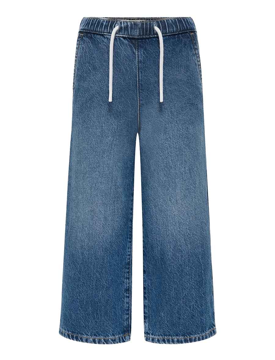 Kids Only - KMGPIERCE WIDE JEANS DNM PIM NOOS - pantalons larges - medium blue denim - 1