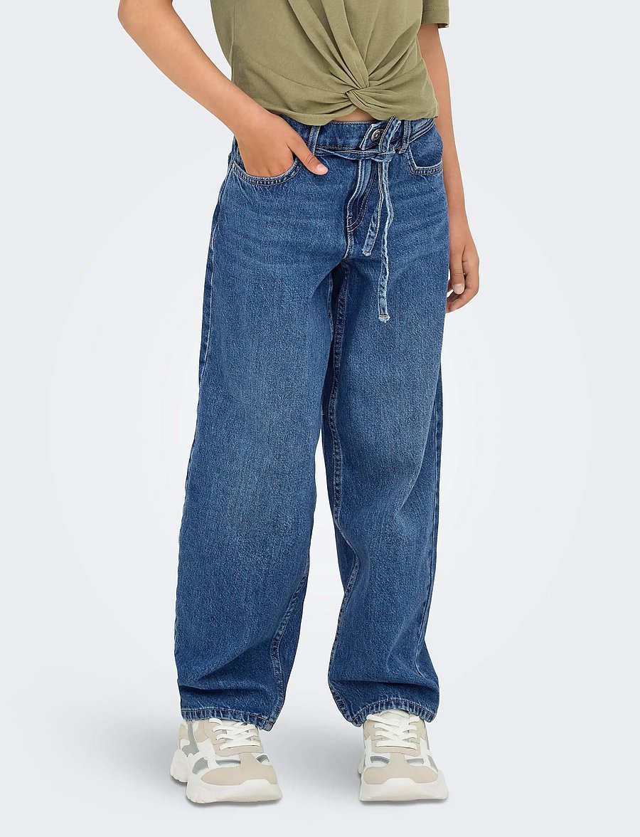 Kids Only - KOGGIANNA STRAIGHT DNM PIM205 NOOS - vaba lõikega teksad - medium blue denim - 0