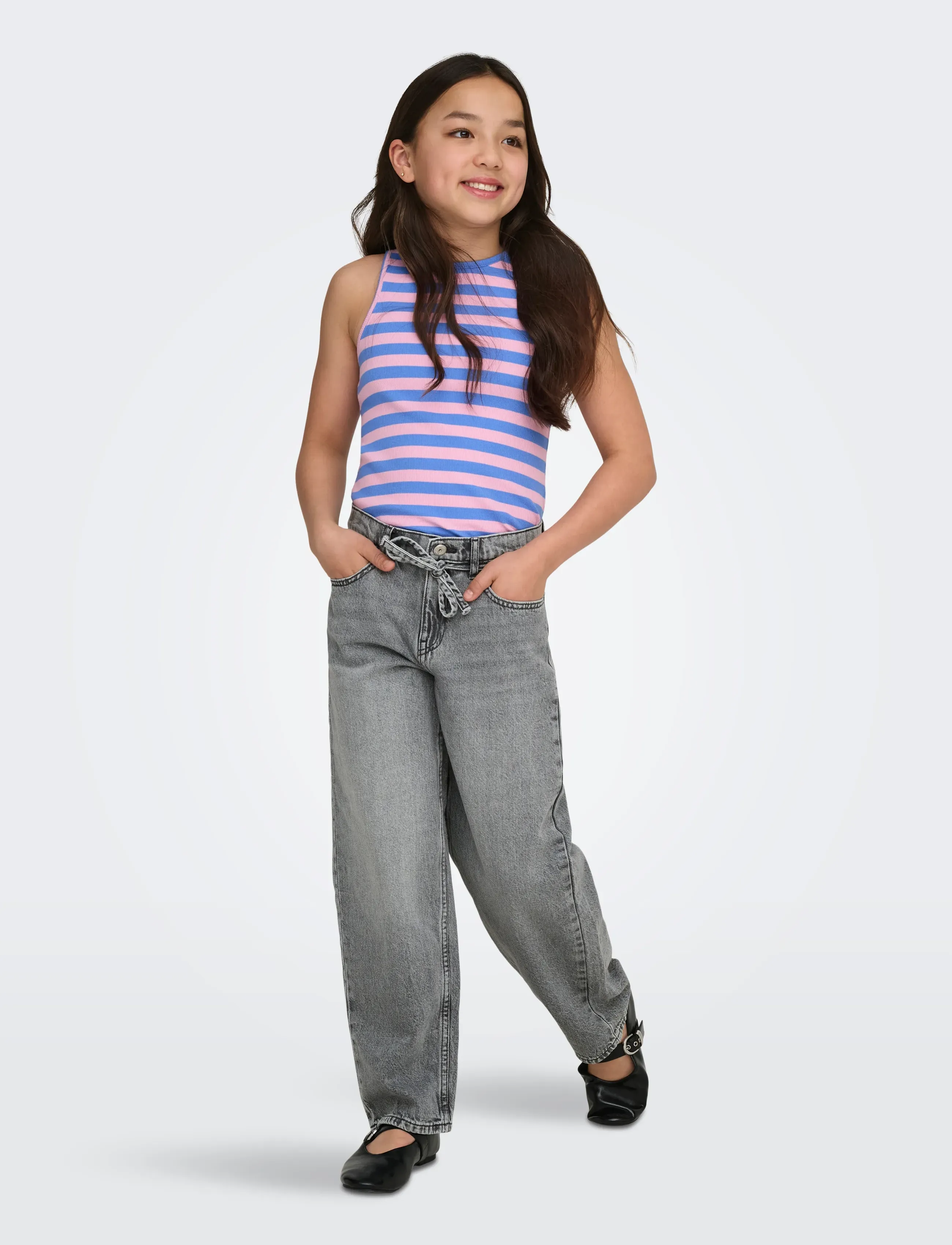Kids Only - KOGGIANNA STRAIGHT DNM PIM757 NOOS - regular jeans - medium grey denim - 4