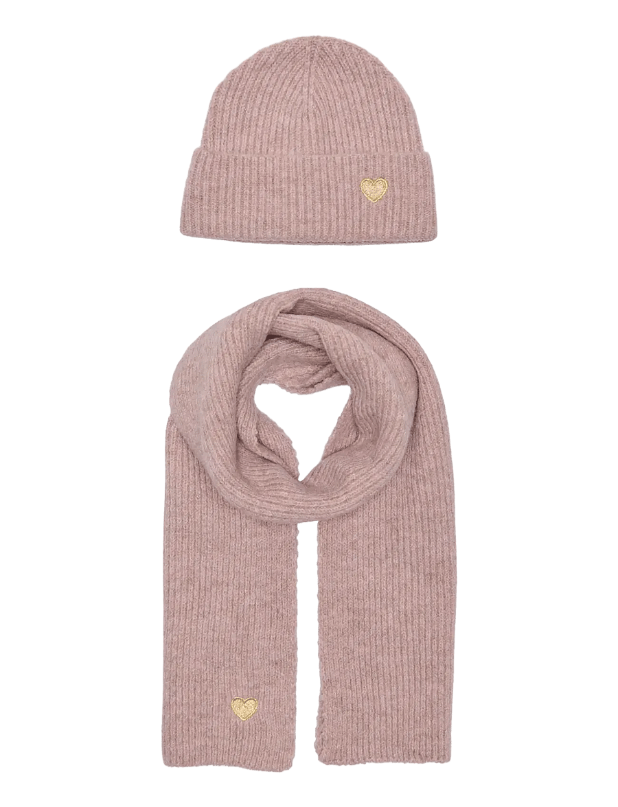 Kids Only - KMGAVERY LIFE SCARF AND BEANIE SET ACC - twilight mauve - 0