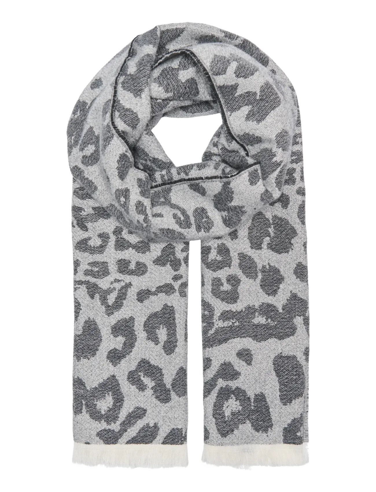 Kids Only KOGBRINA LIFE PATTERN SOFT SCARF CP ACC - Tørklæder - BLACK / grey