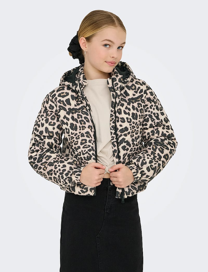 Kids Only - KOGDALIA SHT PUFFER AOP JACKET OTW NOOS - vetrarjakkar - silver mink - 0