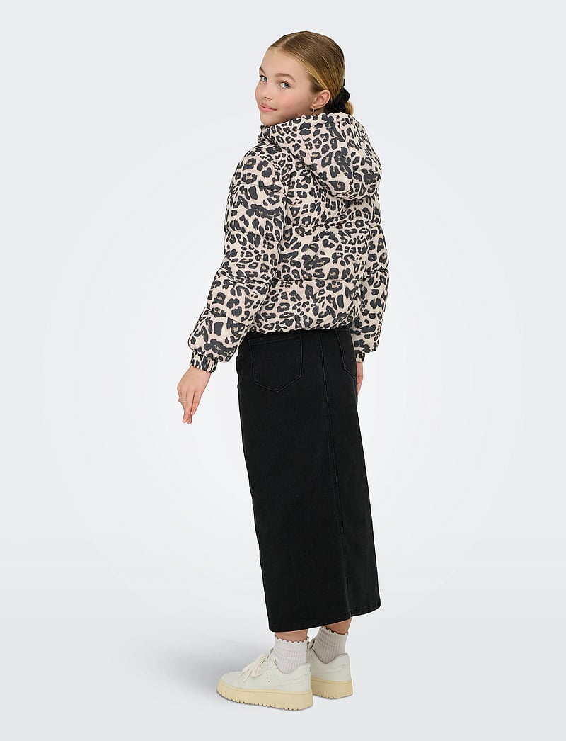 Kids Only - KOGDALIA SHT PUFFER AOP JACKET OTW NOOS - vetrarjakkar - silver mink - 3