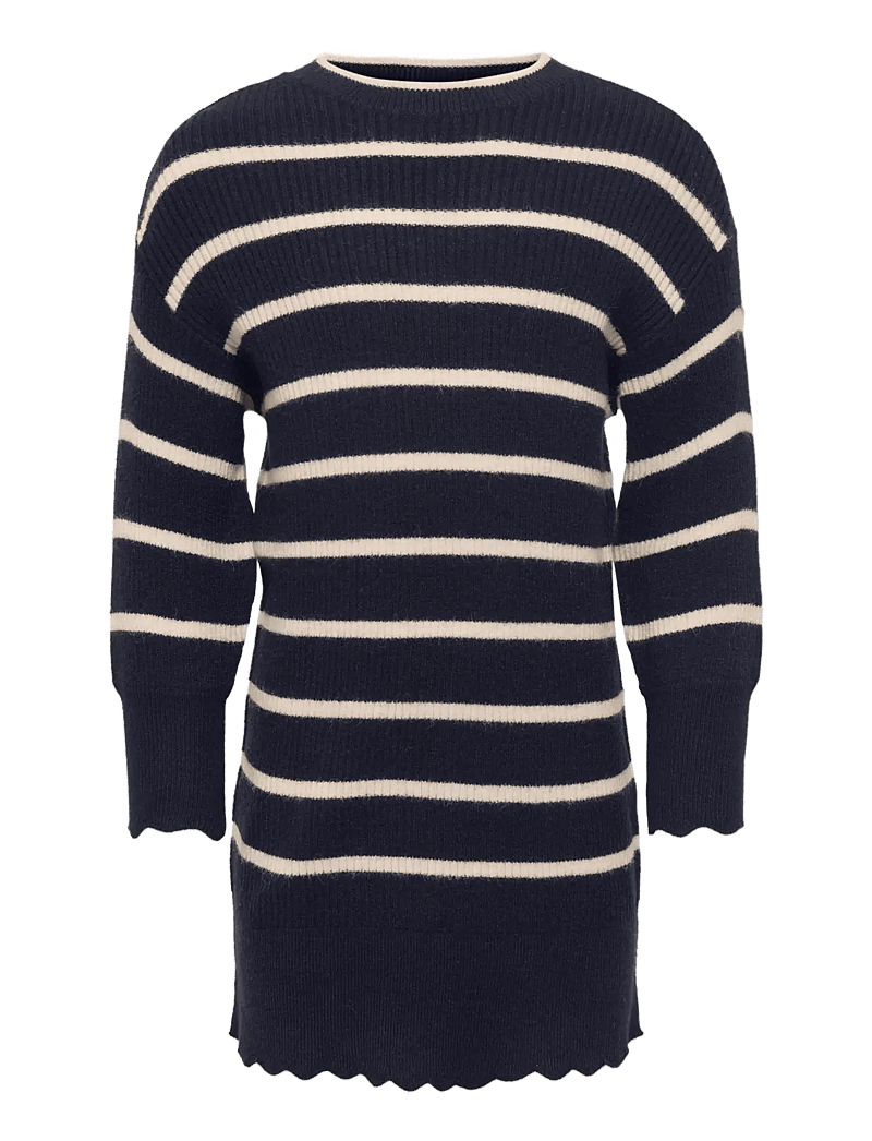 Kids Only - KMGIBI LS O-NECK DRESS CP KNT - langærmede hverdagskjoler - night sky - 0