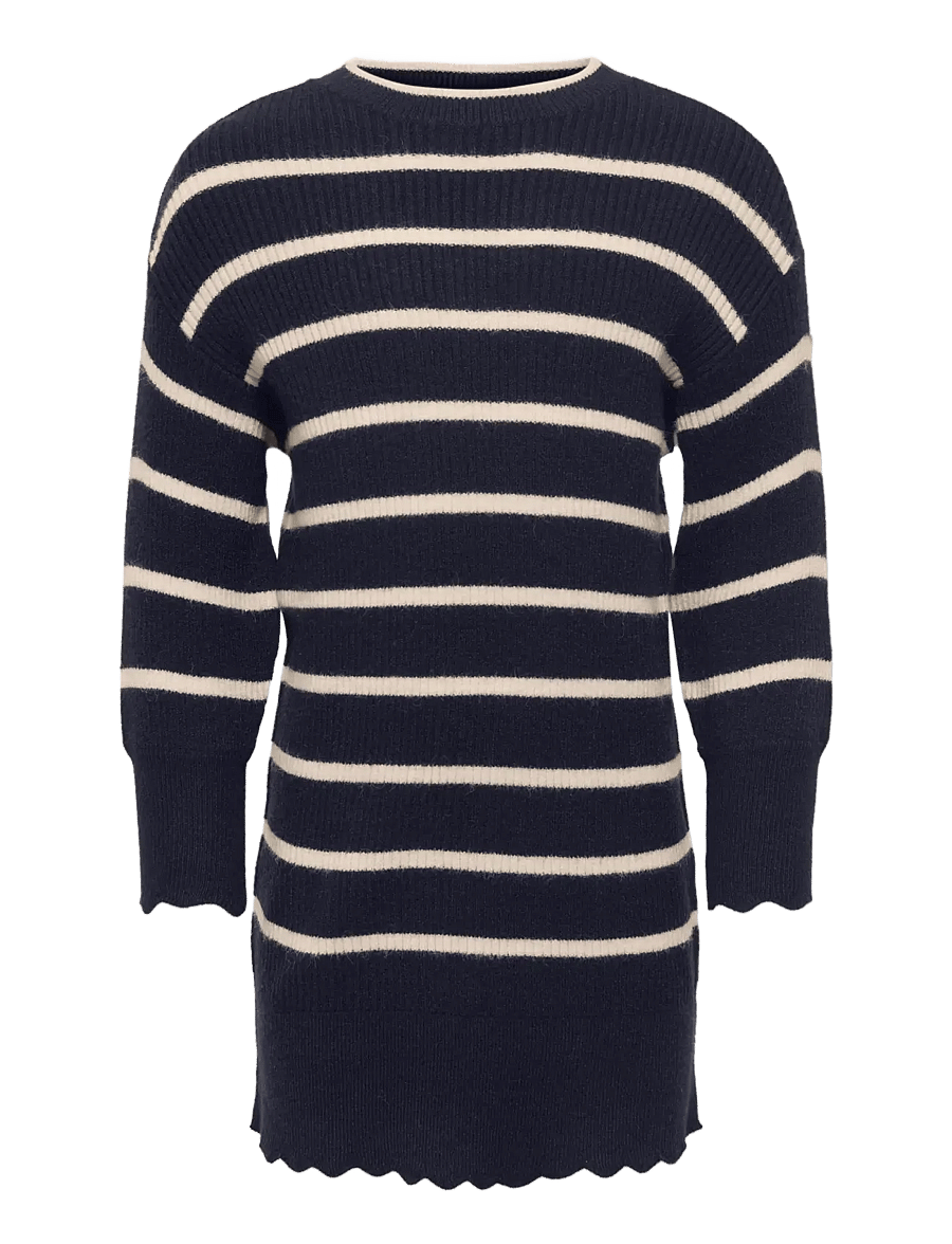 Kids Only - KMGIBI LS O-NECK DRESS CP KNT - pikkade varrukatega vabaaja kleidid - night sky - 0