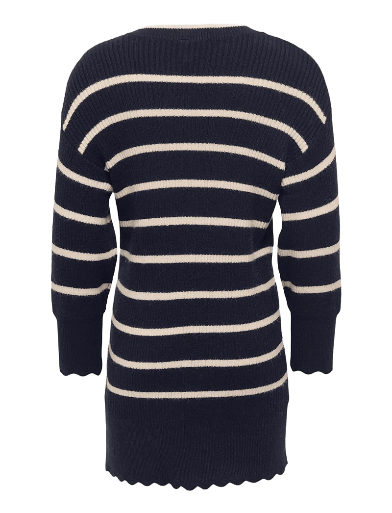 Kids Only - KMGIBI LS O-NECK DRESS CP KNT - langærmede hverdagskjoler - night sky - 1