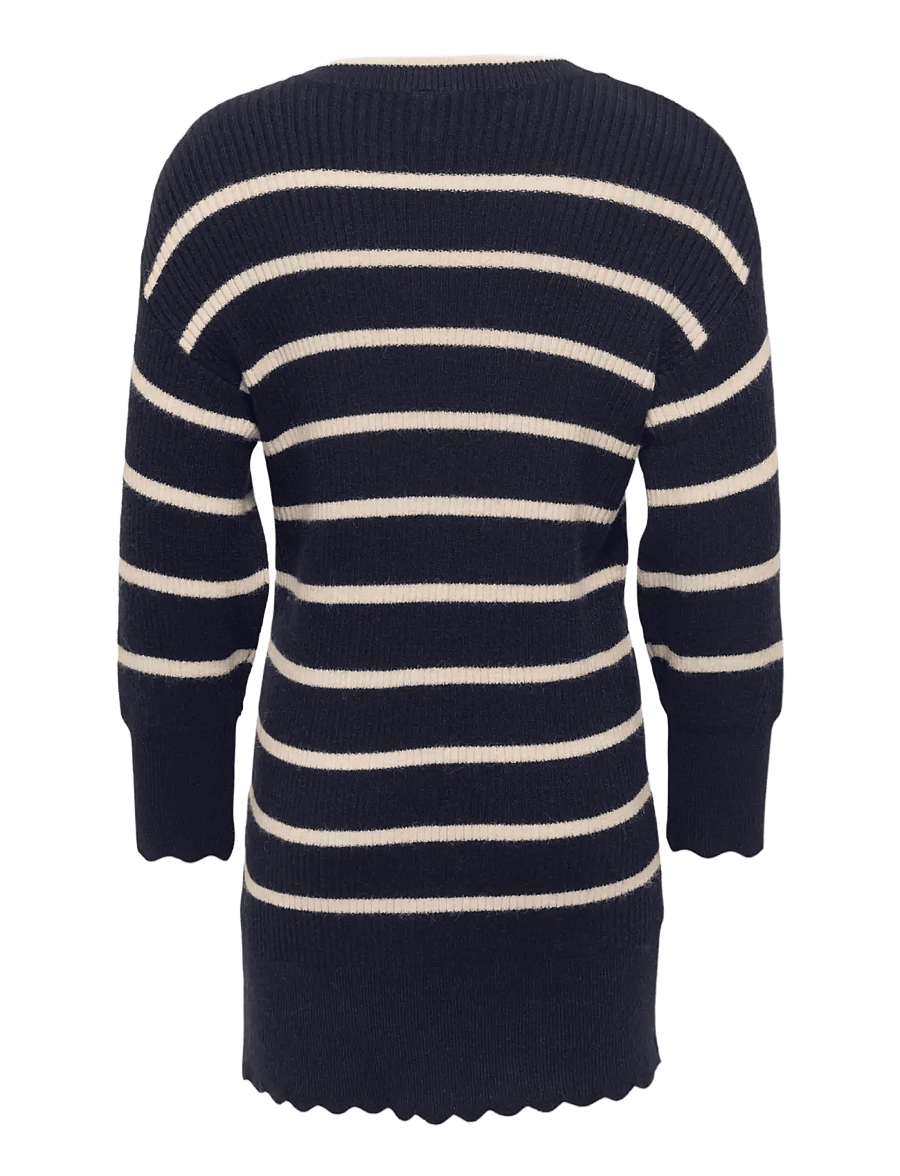 Kids Only - KMGIBI LS O-NECK DRESS CP KNT - pikkade varrukatega vabaaja kleidid - night sky - 1