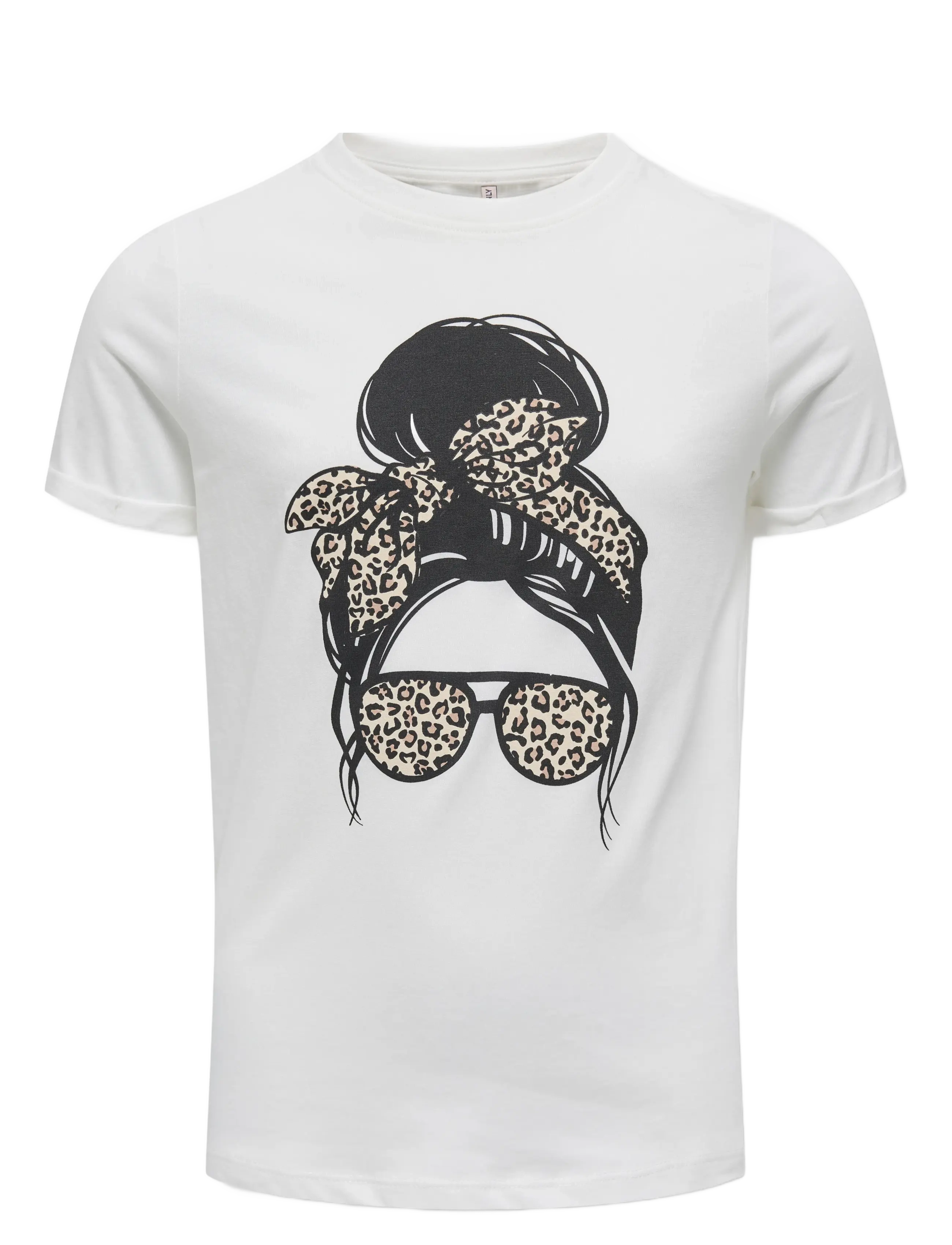 Kids Only - KOGEMMA LIFE REG S/S SKULL TOP JRS NOOS - cloud dancer - 2