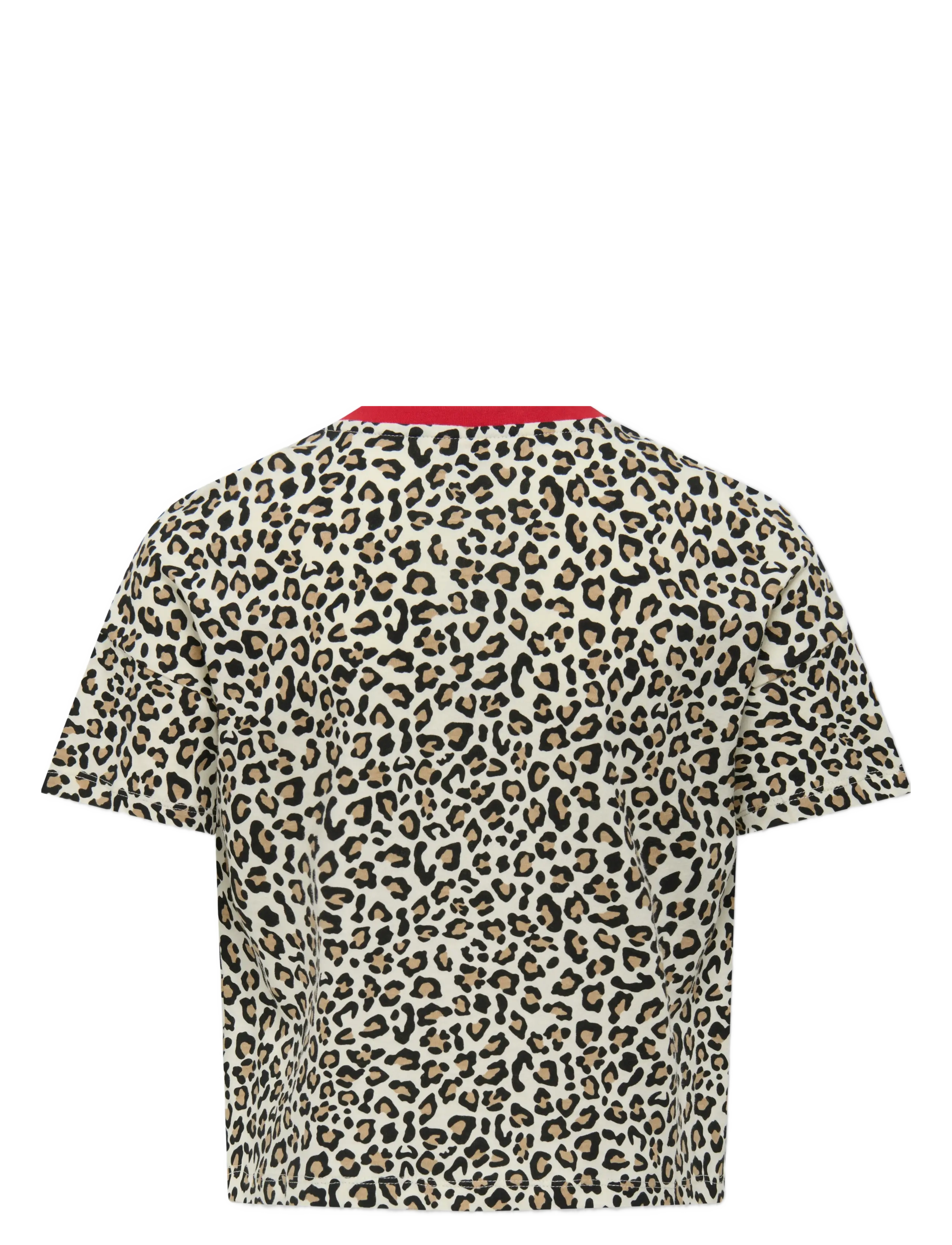 Kids Only - KOGANNA LIFE SS LEO TOP CS JRS - korte mouwen - antique white - 1