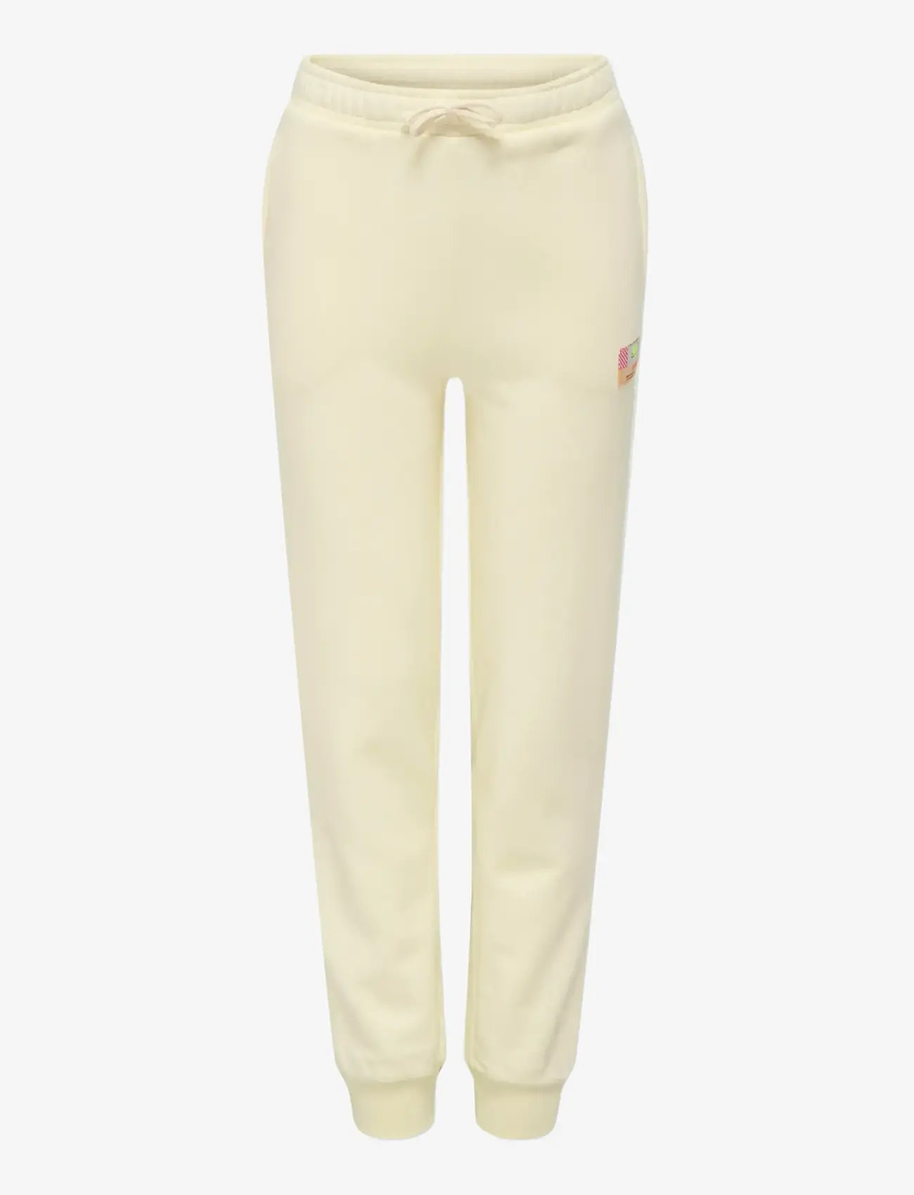 Kids Only - KOGNOOMI-VINTA LABEL PANTS CS SWT NOOS - mjukisbyxor - antique white - 0