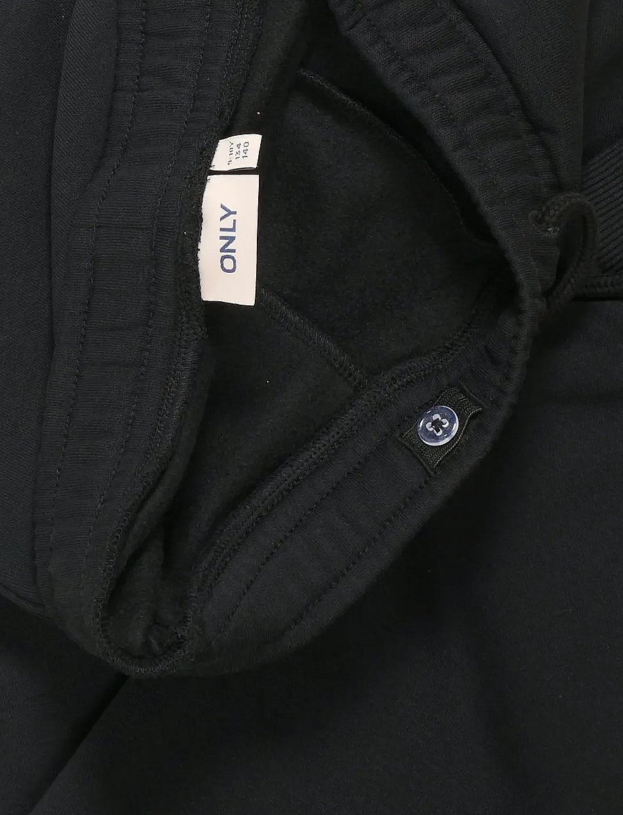 Kids Only - KOGNOOMI-VINTA LABEL PANTS CS SWT NOOS - sporta bikses - black - 2