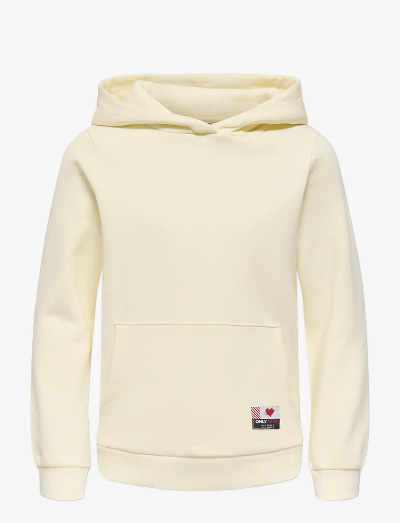 Kids Only - KOGNOOMI-VINTA LABEL LS HOOD CS SWT NOOS - kapuutsiga dressipluusid - antique white - 1