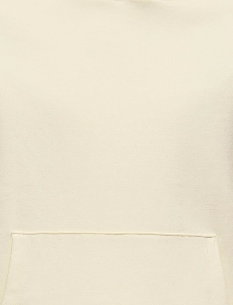 Kids Only - KOGNOOMI-VINTA LABEL LS HOOD CS SWT NOOS - kapuutsiga dressipluusid - antique white - 4