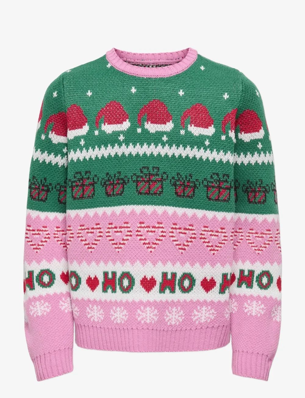 Kids Only - KOGHOHO XMAS LS PULLOVER KNT - pullover - fuchsia pink - 1
