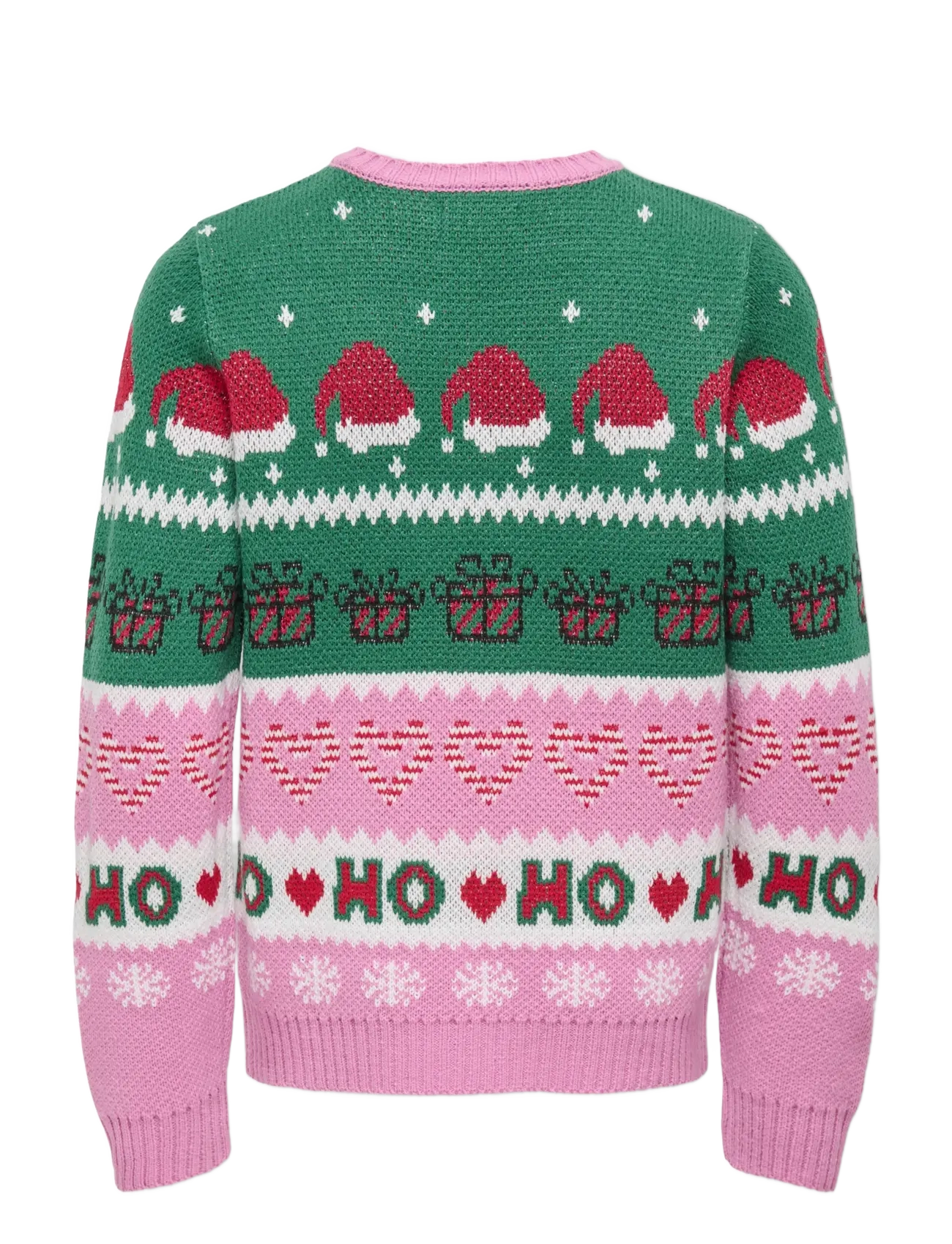 Kids Only - KOGHOHO XMAS LS PULLOVER KNT - džemprid - fuchsia pink - 2