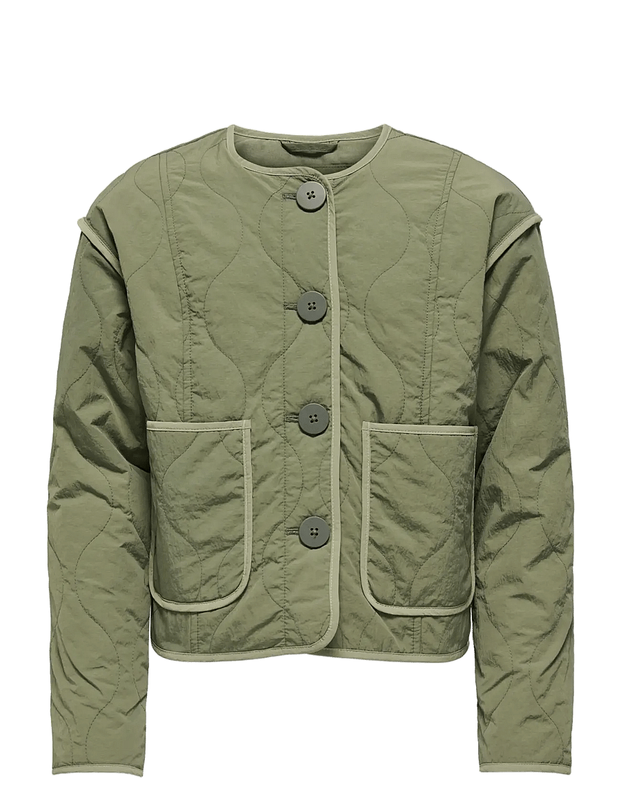 Kids Only - KOGTENNA CONTRAST QUILTED JACKET OTW - vatteraðir jakkar - mermaid - 1