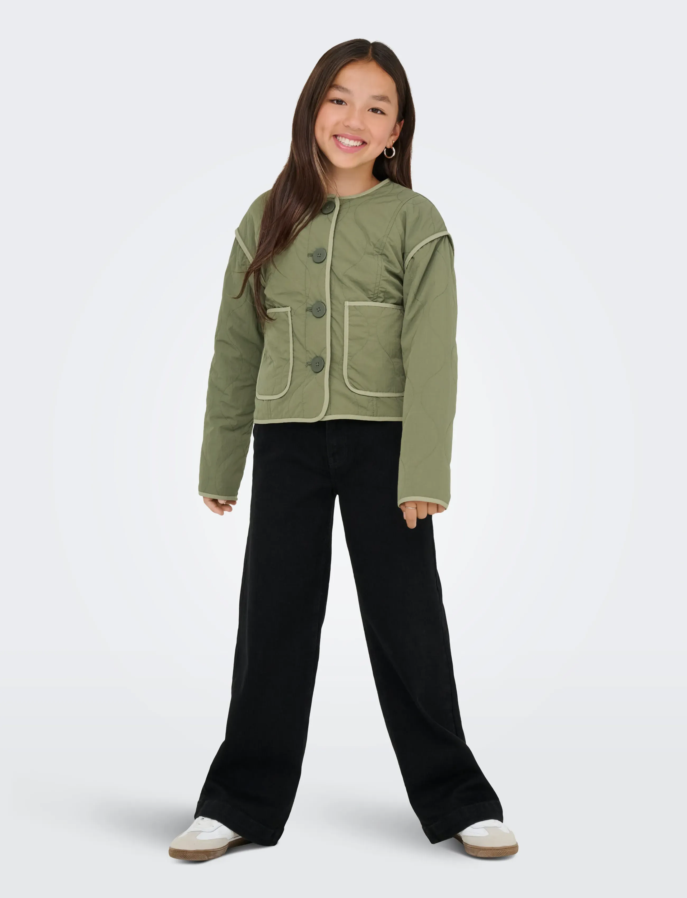 Kids Only - KOGTENNA CONTRAST QUILTED JACKET OTW - quilted jassen - mermaid - 4