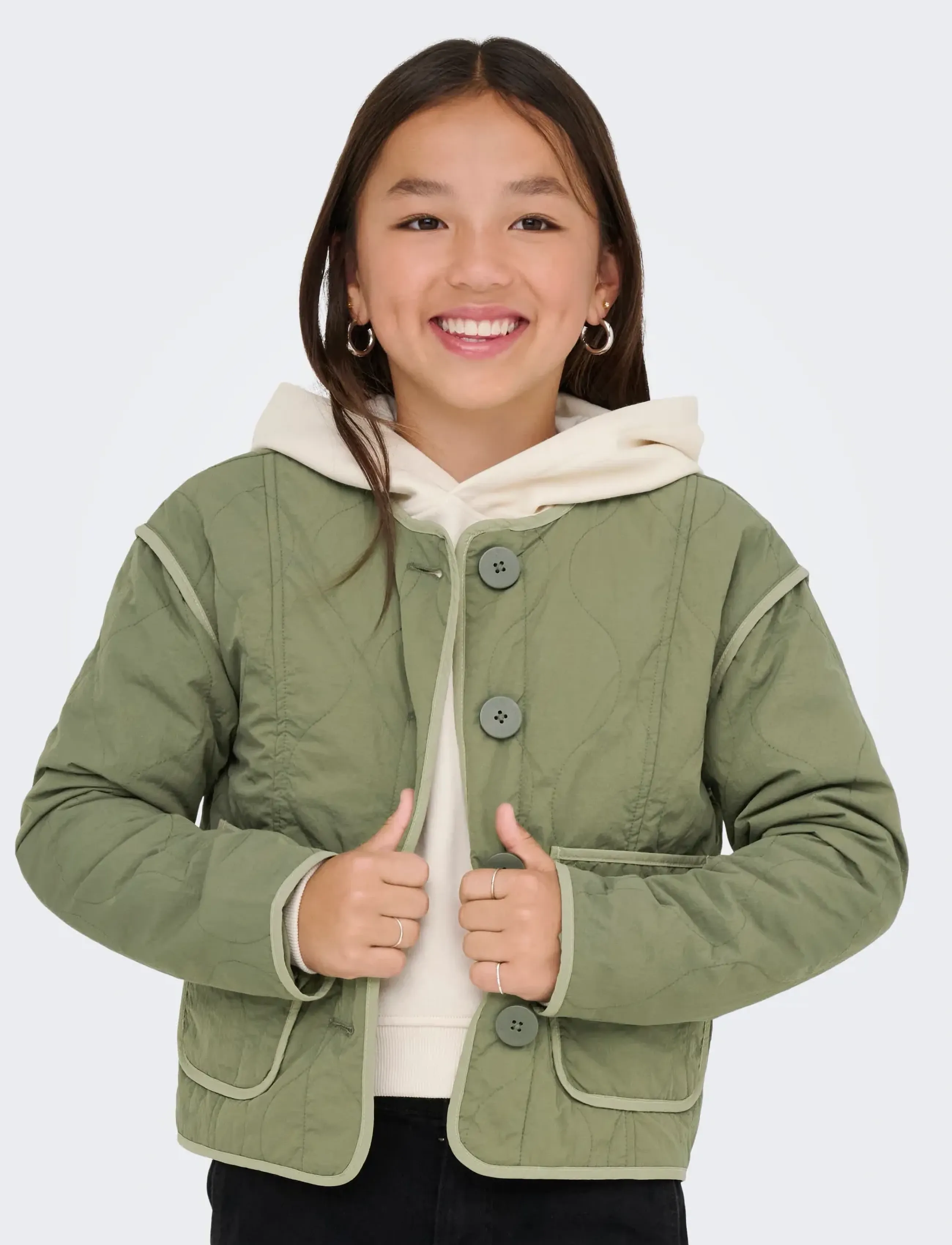 Kids Only - KOGTENNA CONTRAST QUILTED JACKET OTW - quilted jassen - mermaid - 5