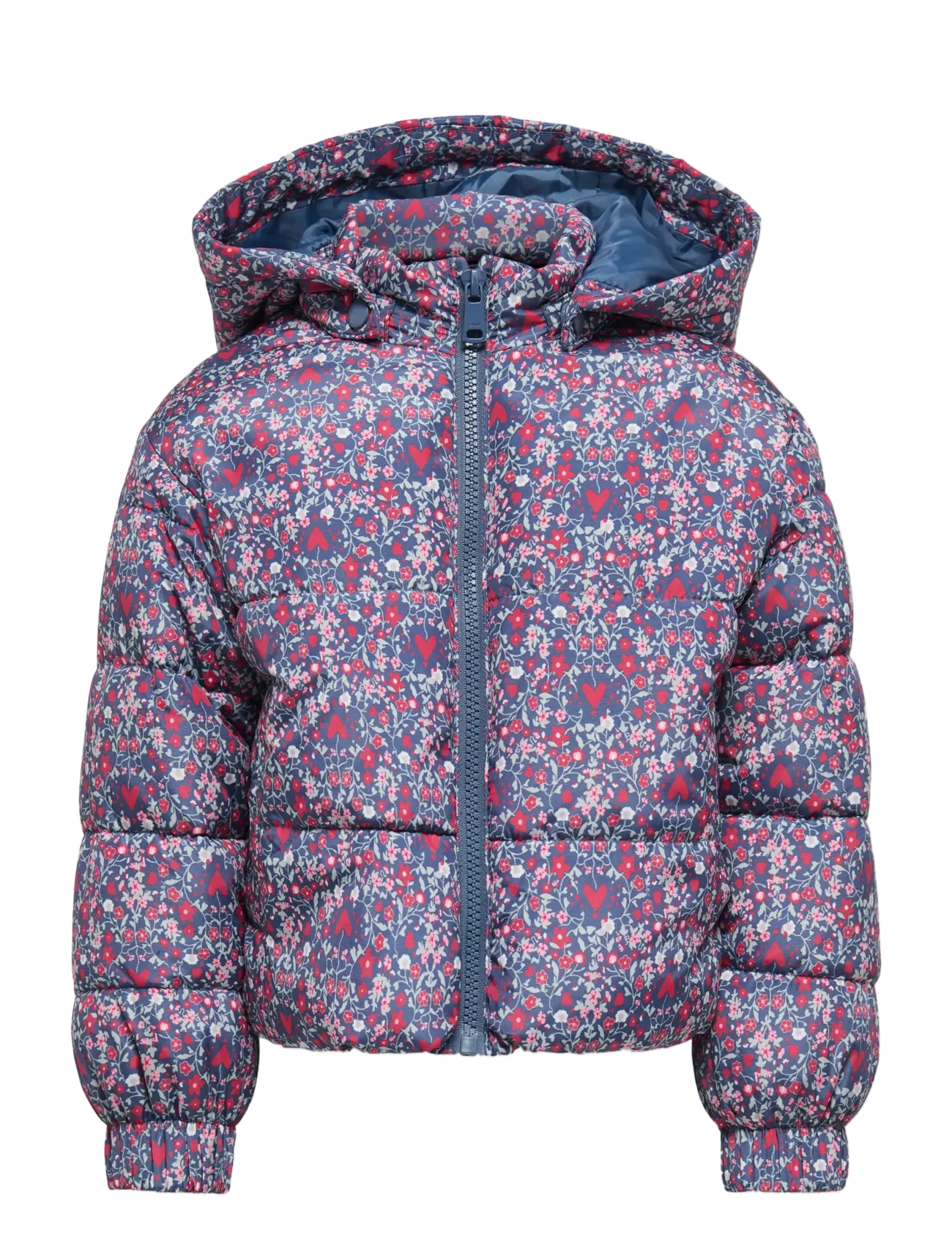 Kids Only KMGDALIA SHORT PUF AOP JACKET OTW NOOS - Shop by age - VINTAGE INDIGO / multi