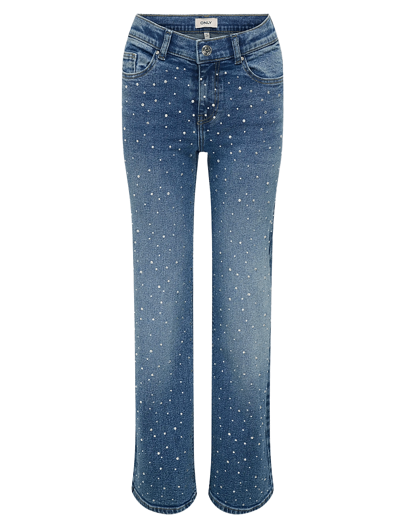 Kids Only - KOGJUICY RHS WIDE LEG DNM CRO557 NOOS - brede jeans - medium blue denim - 1