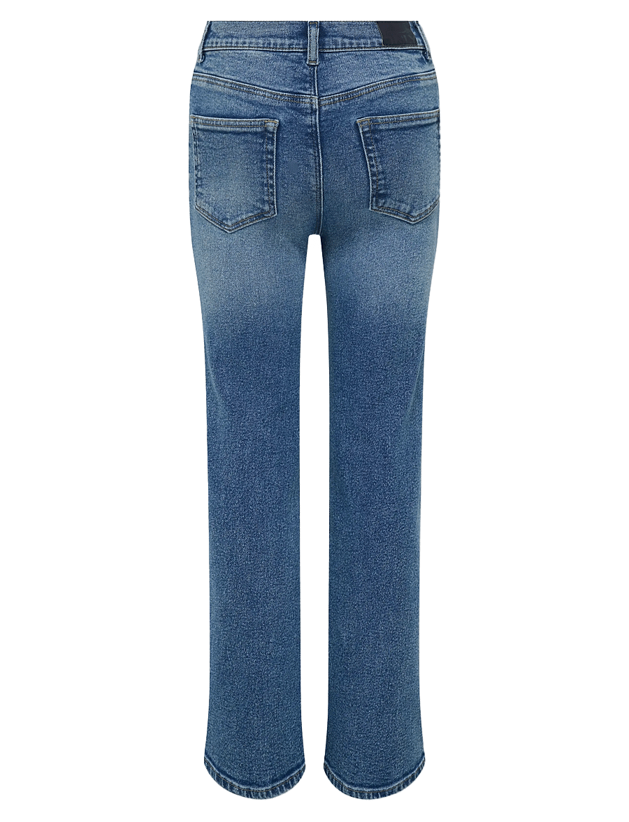 Kids Only - KOGJUICY RHS WIDE LEG DNM CRO557 NOOS - pantalons larges - medium blue denim - 2