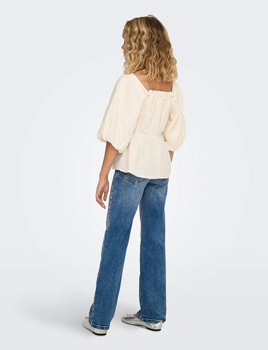 Kids Only - KOGJUICY RHS WIDE LEG DNM CRO557 NOOS - pantalons larges - medium blue denim - 3
