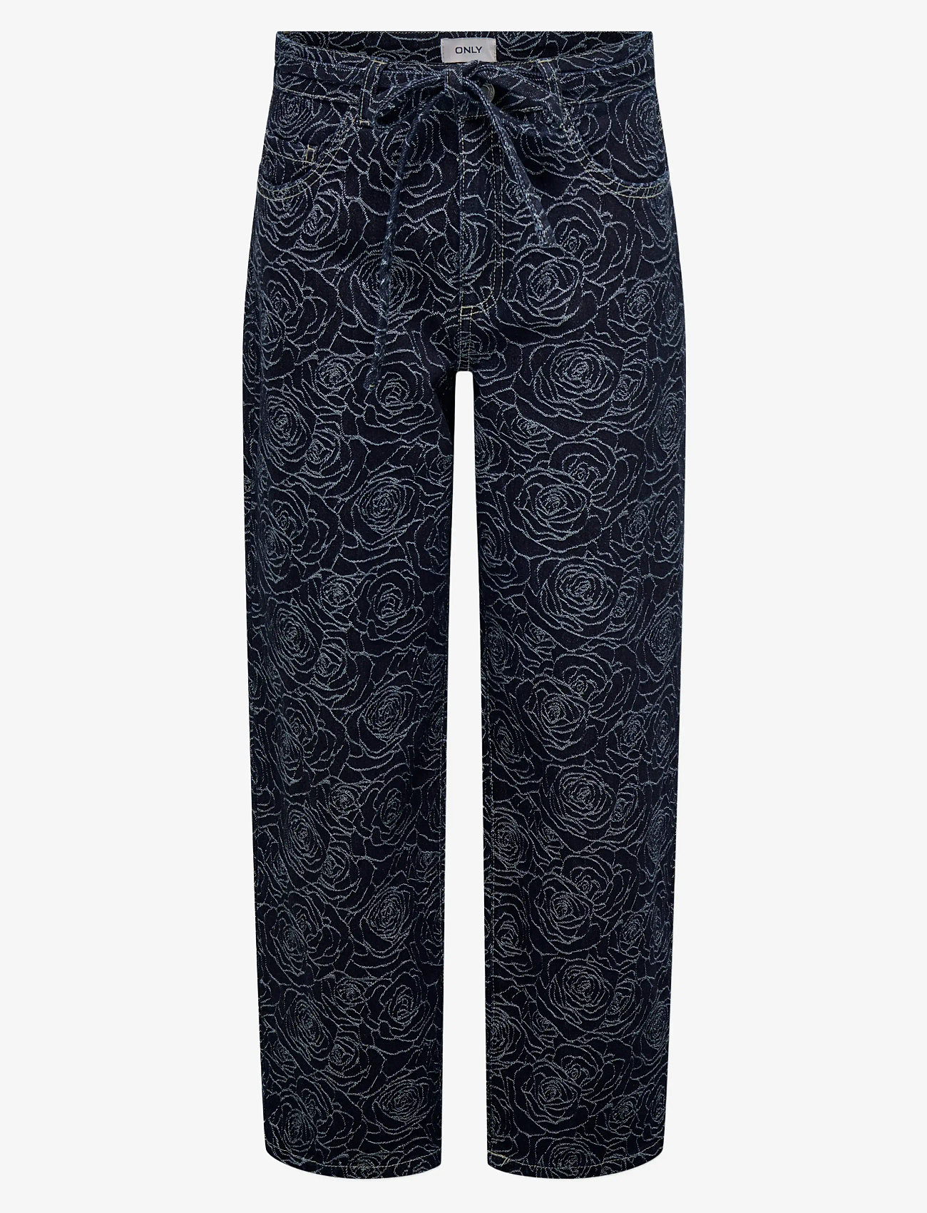 Kids Only - KOGGIANNA MW STRAIGHT FLOWER DNM BJ - regular jeans - dark blue denim - 1