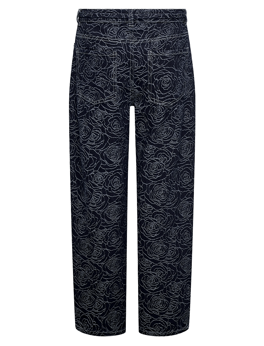 Kids Only - KOGGIANNA MW STRAIGHT FLOWER DNM BJ - regular jeans - dark blue denim - 2