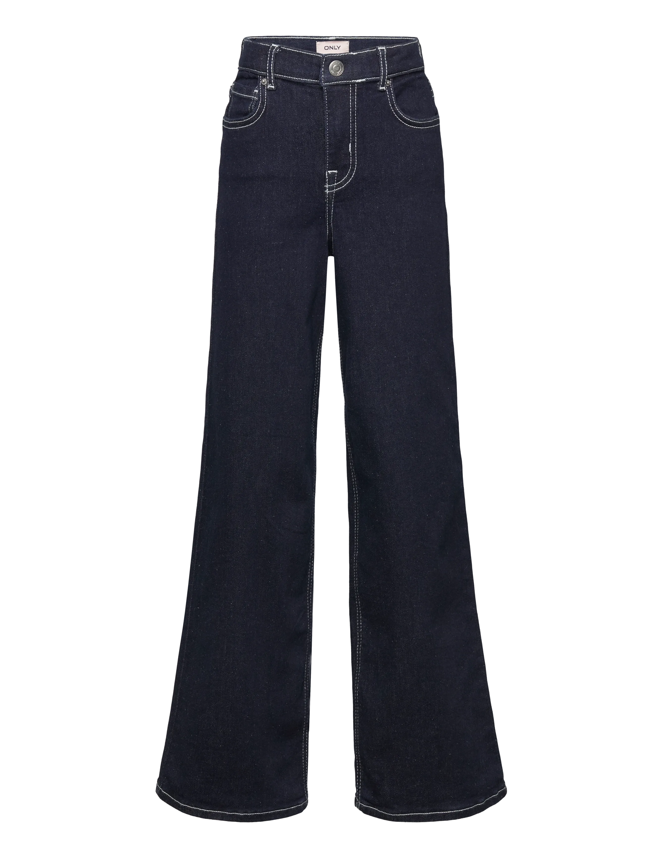 Kids Only KOGMADISON BLUSH FLOWER HW WIDE DNM - Kids Only - DARK BLUE DENIM / blue