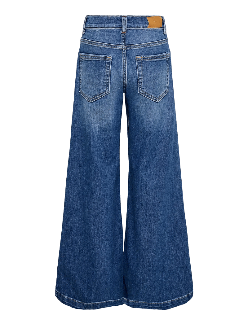 Kids Only - KOGCALIFORNIA MW WIDE FLARED REA NOOS - brede jeans - dark medium blue denim - 1