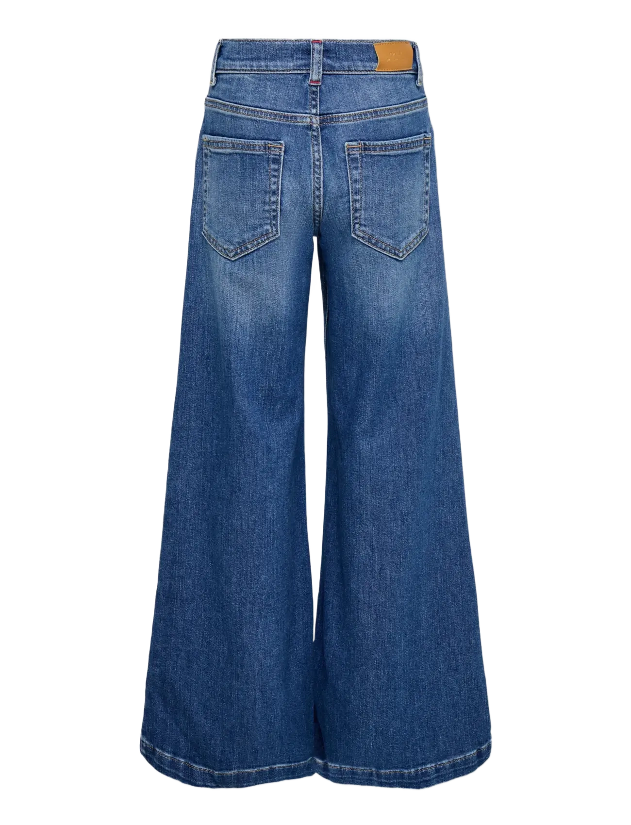 Kids Only - KOGCALIFORNIA MW WIDE FLARED REA NOOS - laia säärega teksad - dark medium blue denim - 2