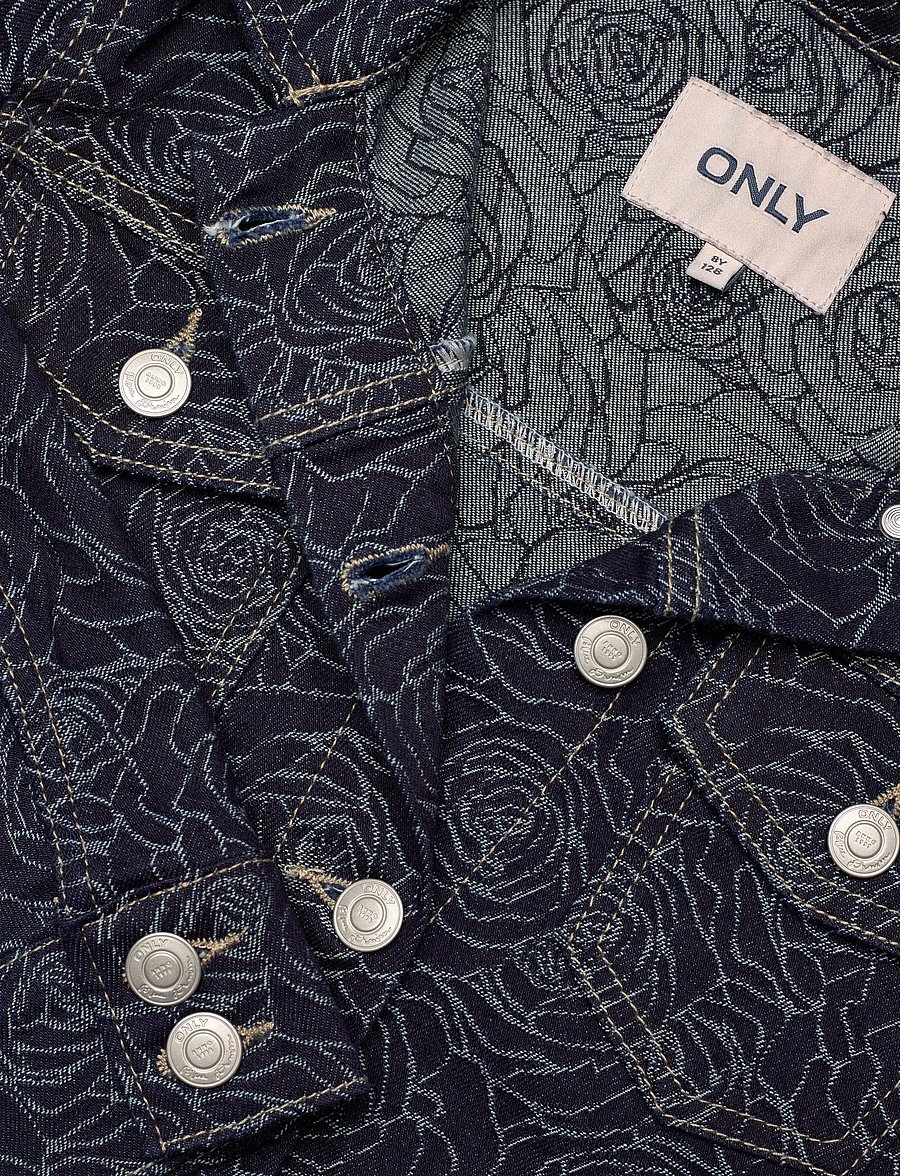 Kids Only - KOGGIANNA LS ROSE DNM JACKET - jeansjackor - dark blue denim - 3