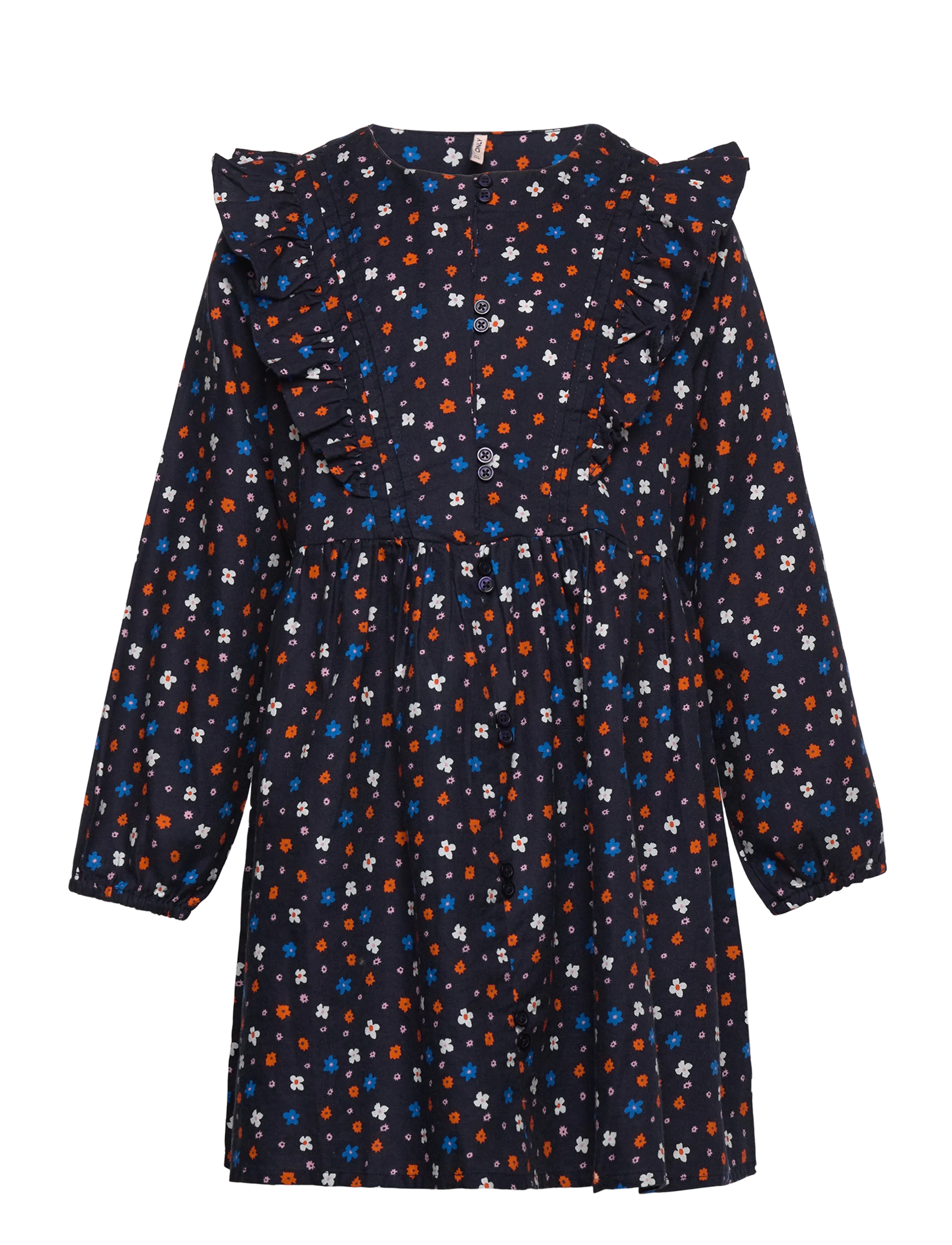 Kids Only KMGASTRID L/S TWILL DRESS AOP WVN - Riided - NIGHT SKY / navy