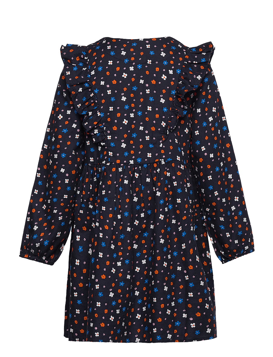 Kids Only - KMGASTRID L/S TWILL DRESS AOP WVN - langærmede hverdagskjoler - night sky - 1