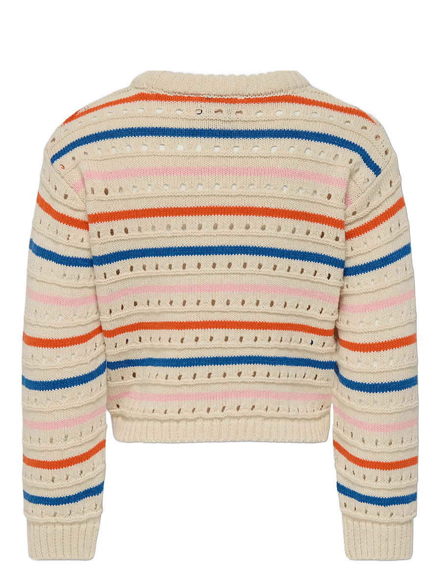 Kids Only - KMGSTINA LIFE L/S O-NECK 3D STRIPE KNT - pulls - tofu - 2