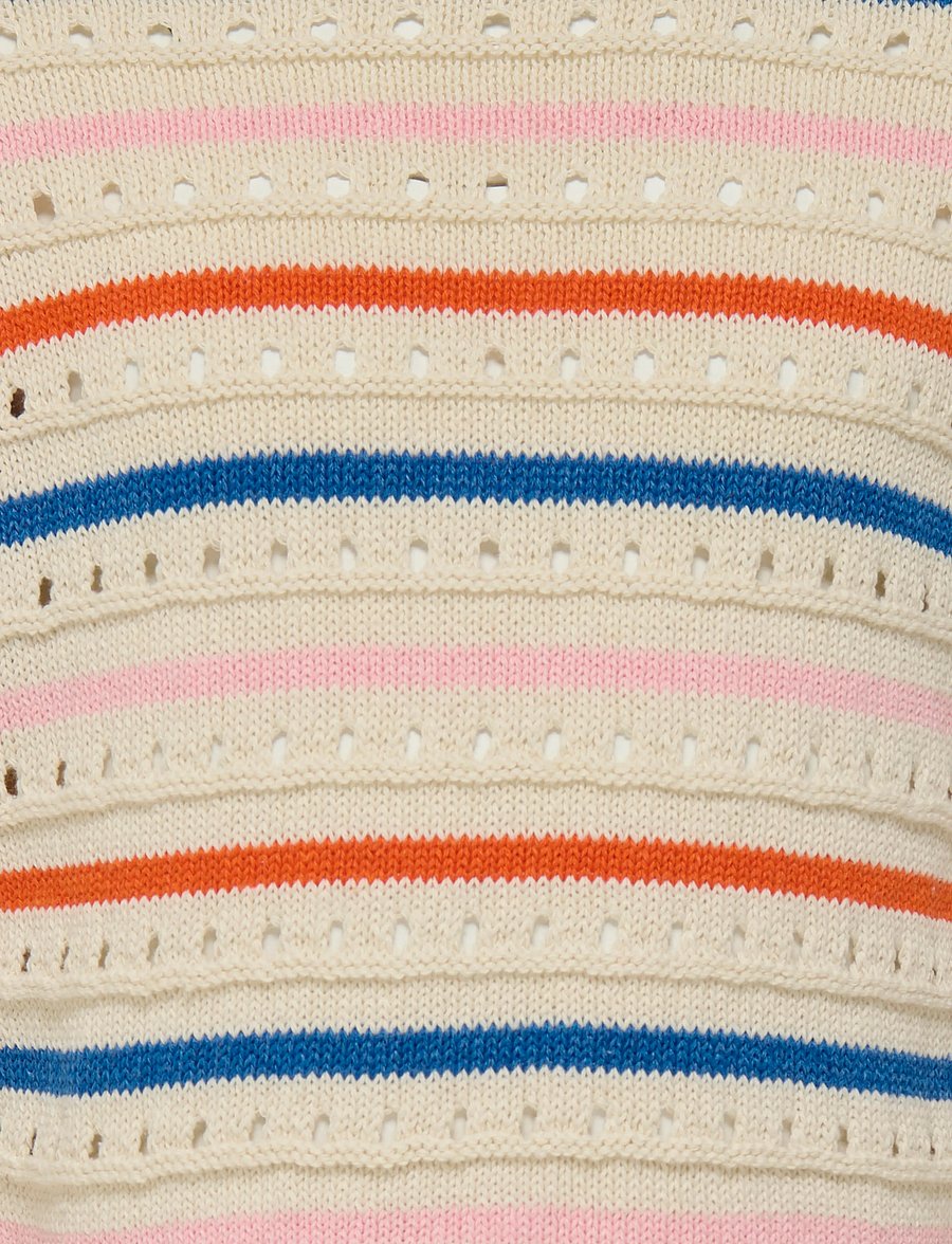 Kids Only - KMGSTINA LIFE L/S O-NECK 3D STRIPE KNT - pulls - tofu - 3