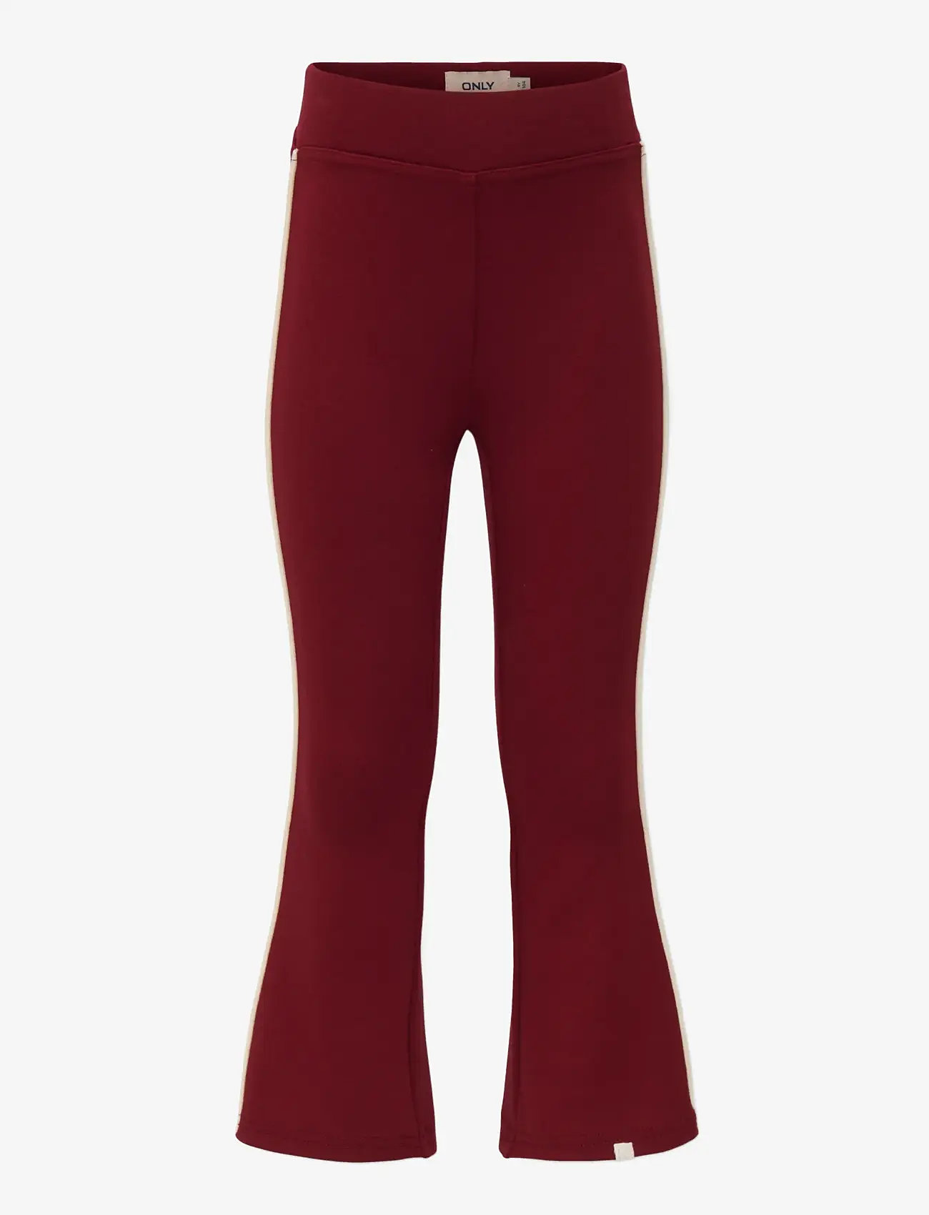 Kids Only - KMGPAIGE LIFE PIPING FLARED NOOS PNT - babybukser - cabernet - 1