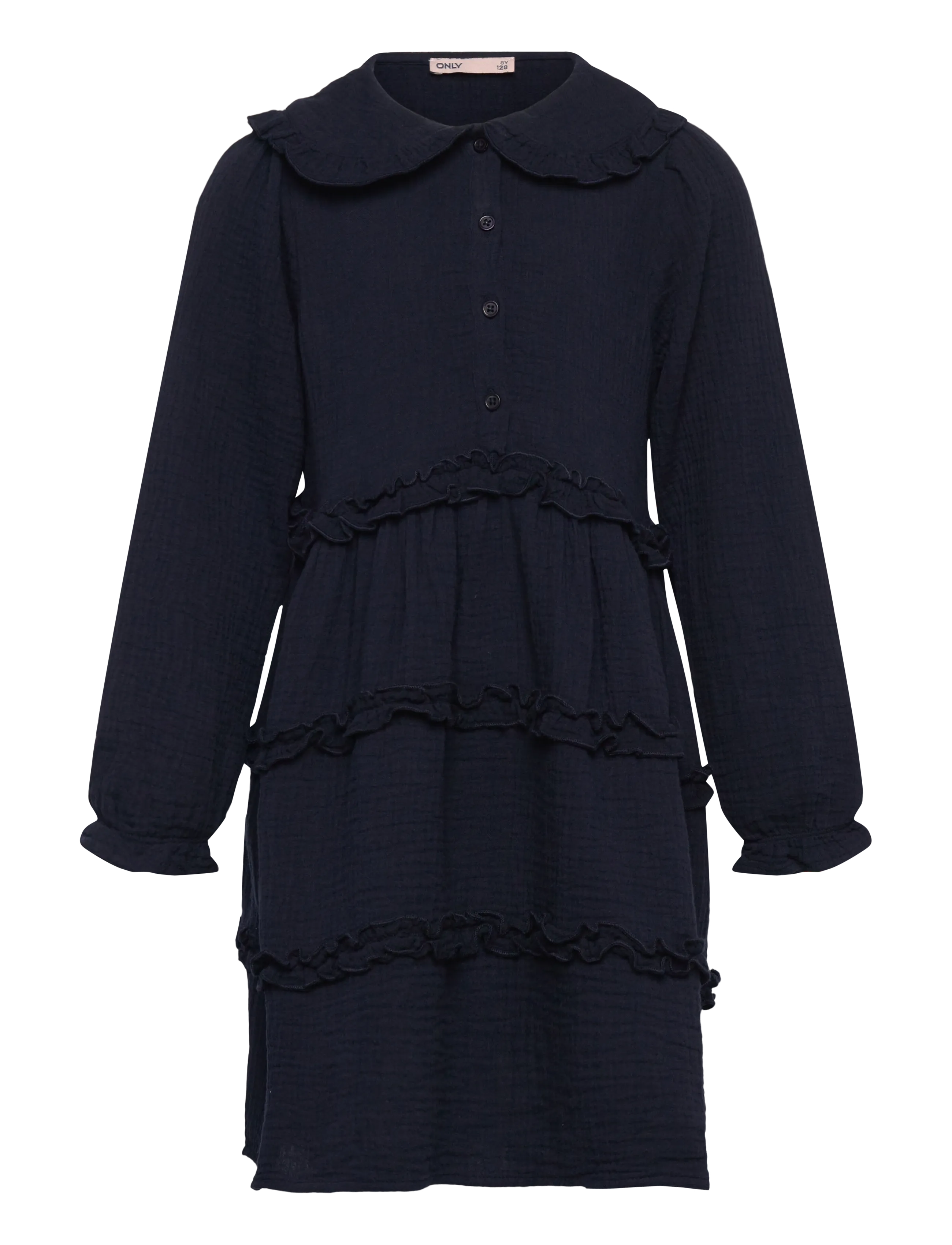 Kids Only KMGTHYRA LIFE L/S COLLAR DRESS WVN - Kjoler & nederdele - NIGHT SKY / navy