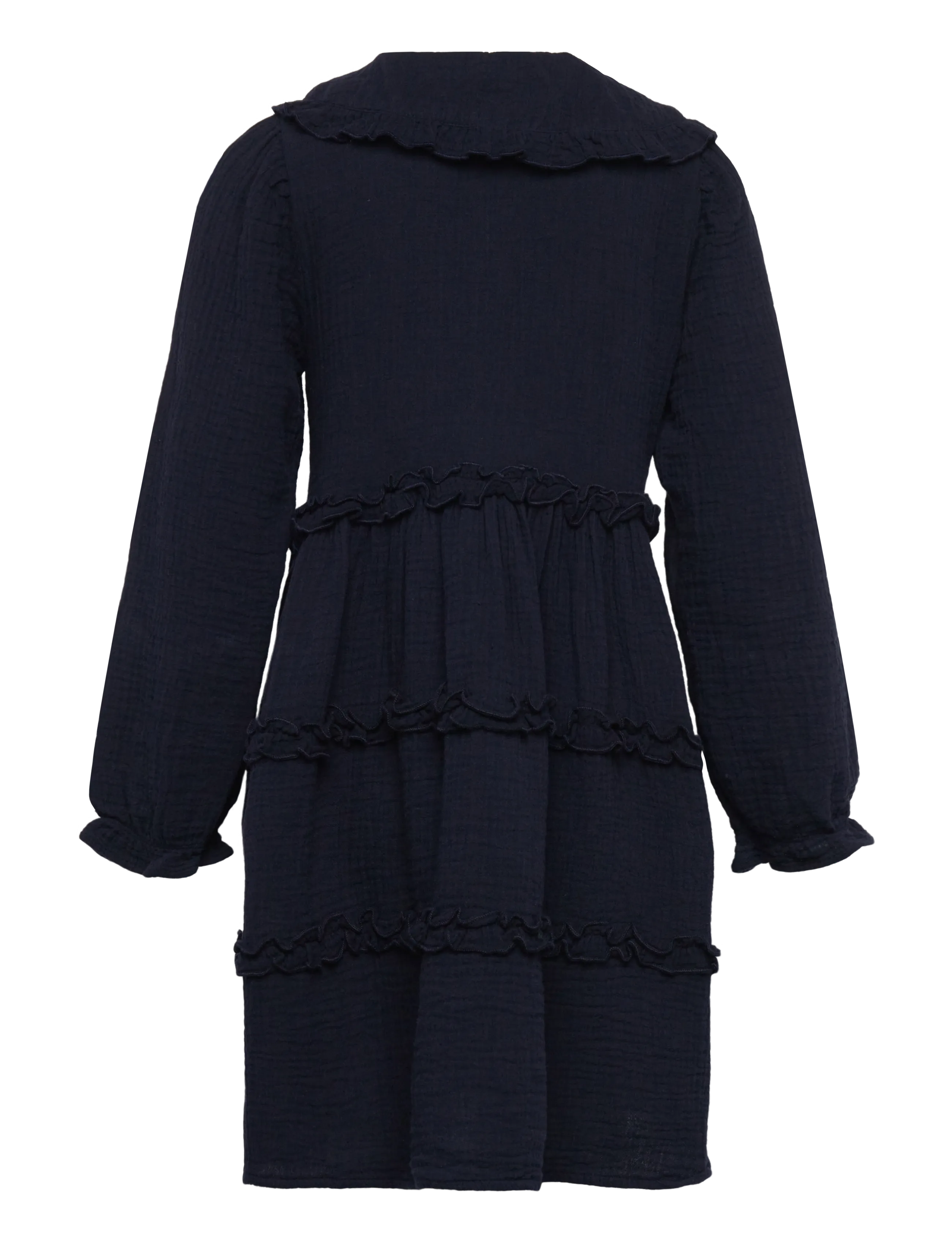 Kids Only - KMGTHYRA LIFE L/S COLLAR DRESS WVN - langærmede hverdagskjoler - night sky - 2